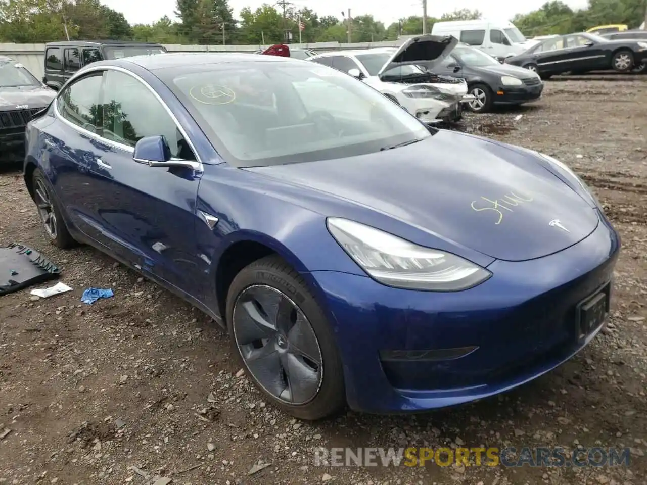 1 Photograph of a damaged car 5YJ3E1EAXLF796882 TESLA MODEL 3 2020