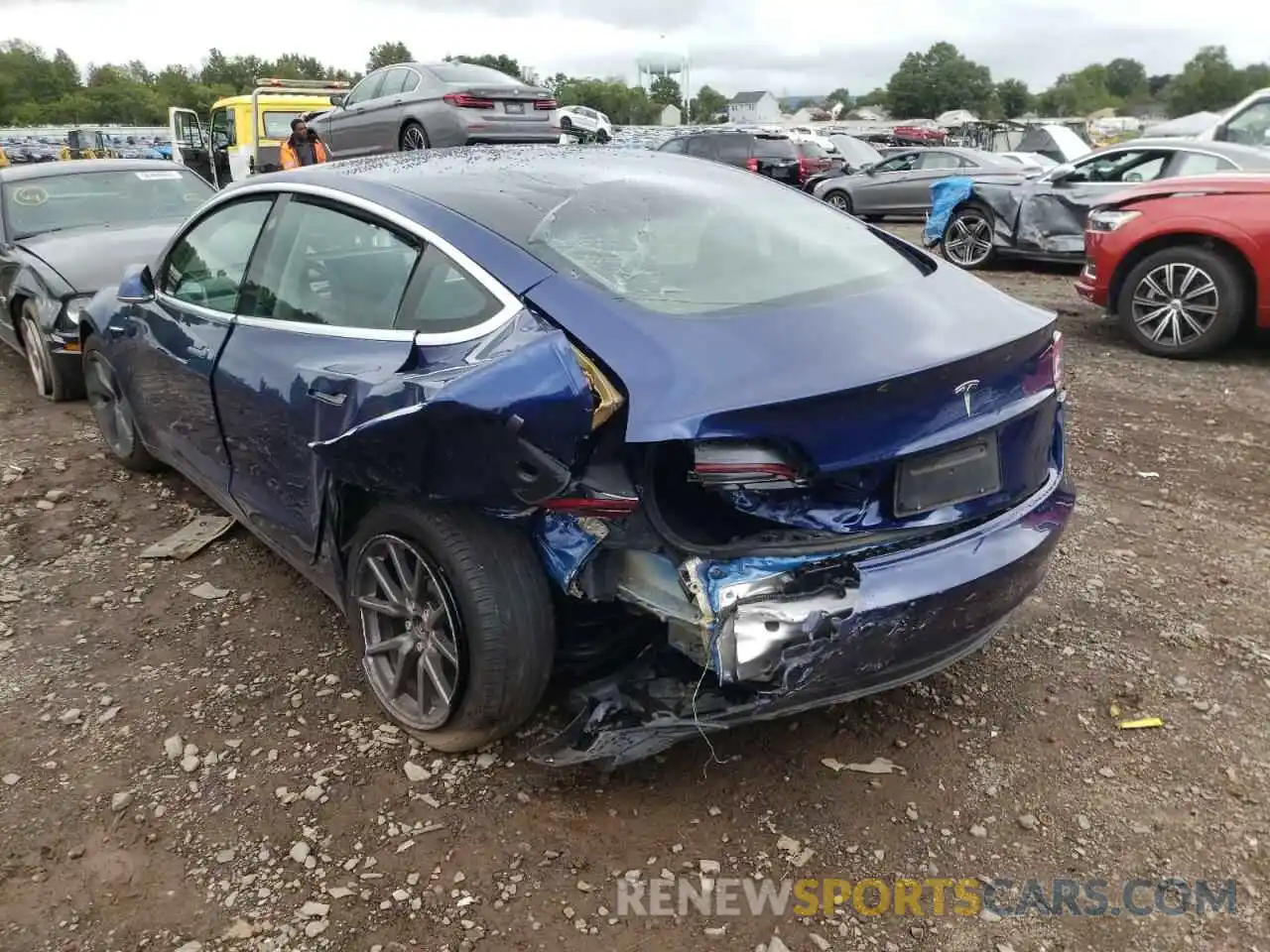 3 Photograph of a damaged car 5YJ3E1EAXLF796882 TESLA MODEL 3 2020