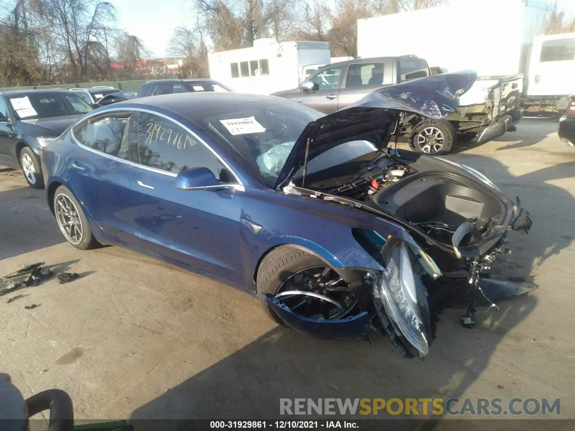 1 Photograph of a damaged car 5YJ3E1EAXLF796963 TESLA MODEL 3 2020