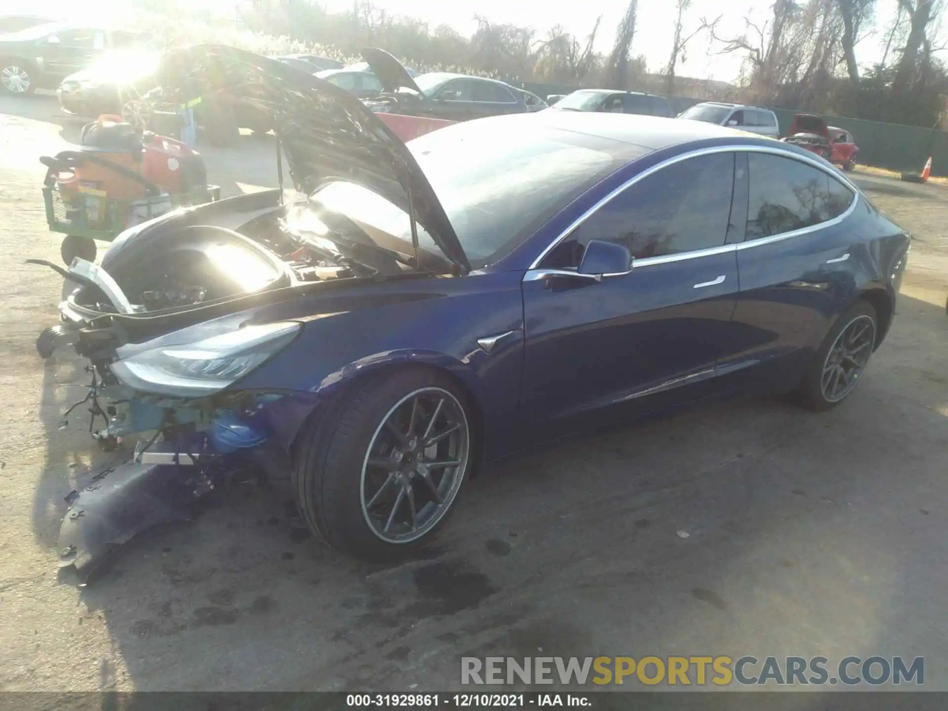 2 Photograph of a damaged car 5YJ3E1EAXLF796963 TESLA MODEL 3 2020