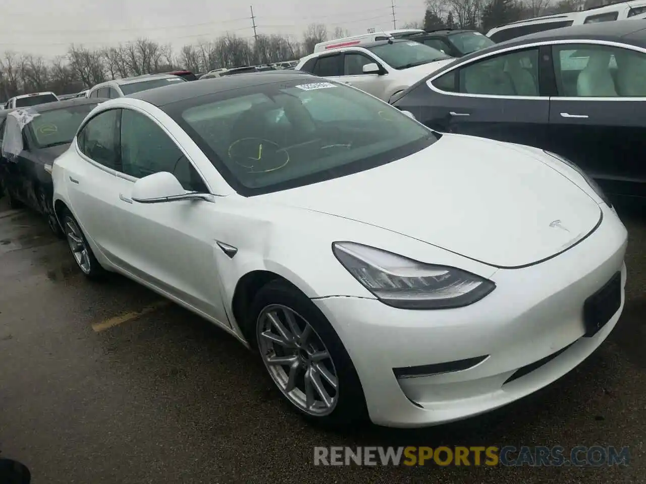 1 Photograph of a damaged car 5YJ3E1EAXLF797028 TESLA MODEL 3 2020