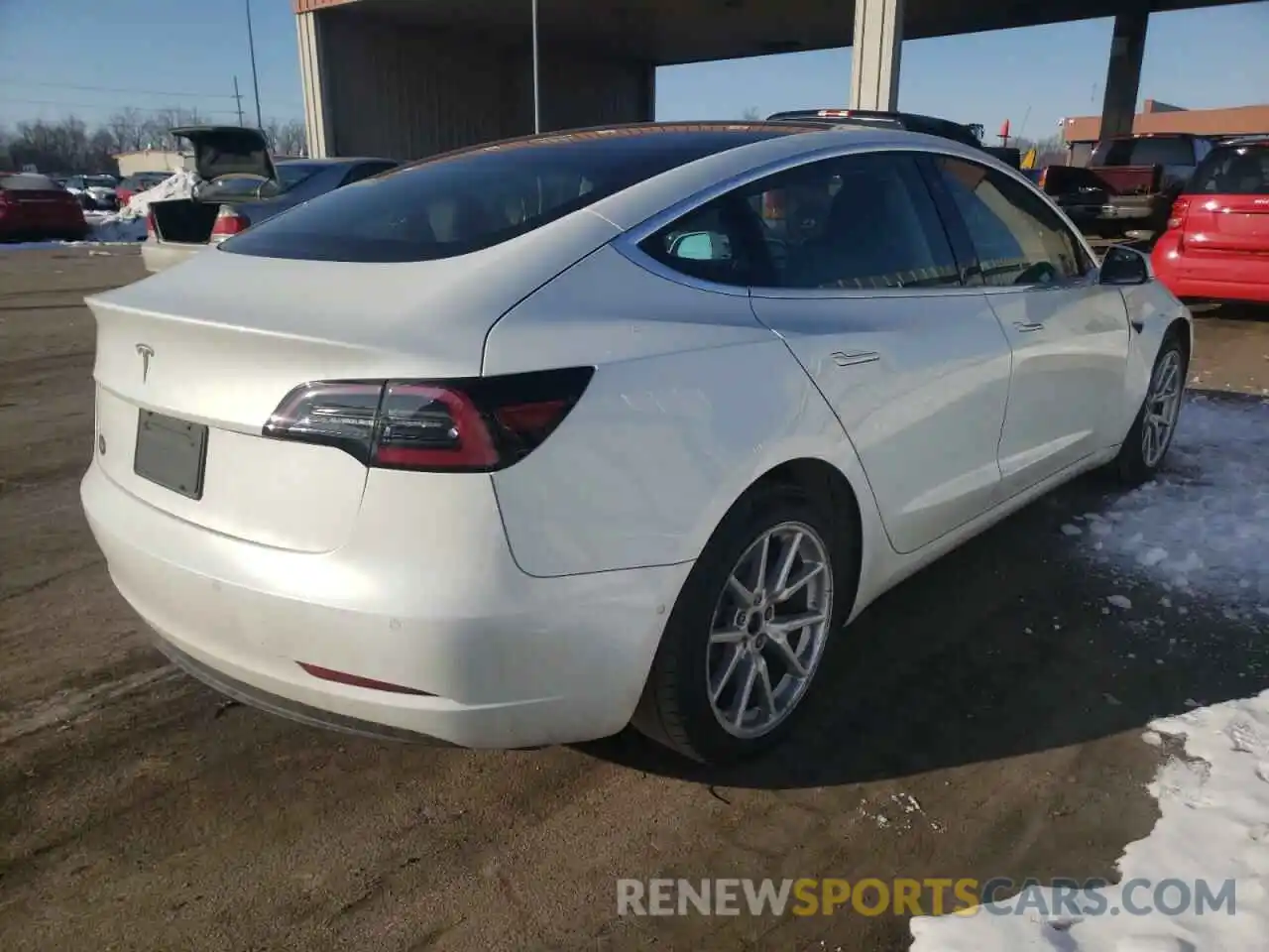 4 Photograph of a damaged car 5YJ3E1EAXLF797028 TESLA MODEL 3 2020