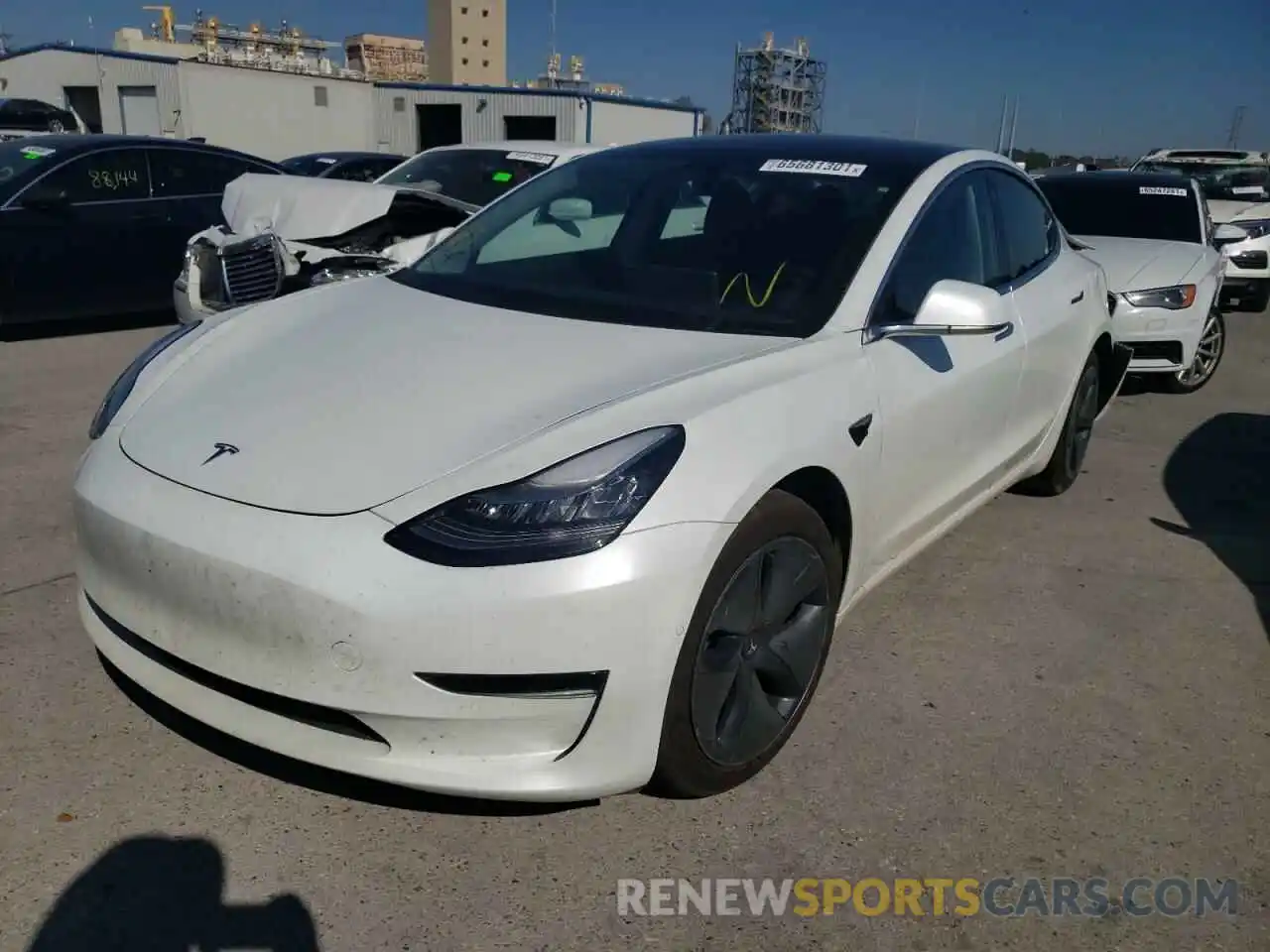 2 Фотография поврежденного автомобиля 5YJ3E1EAXLF797031 TESLA MODEL 3 2020