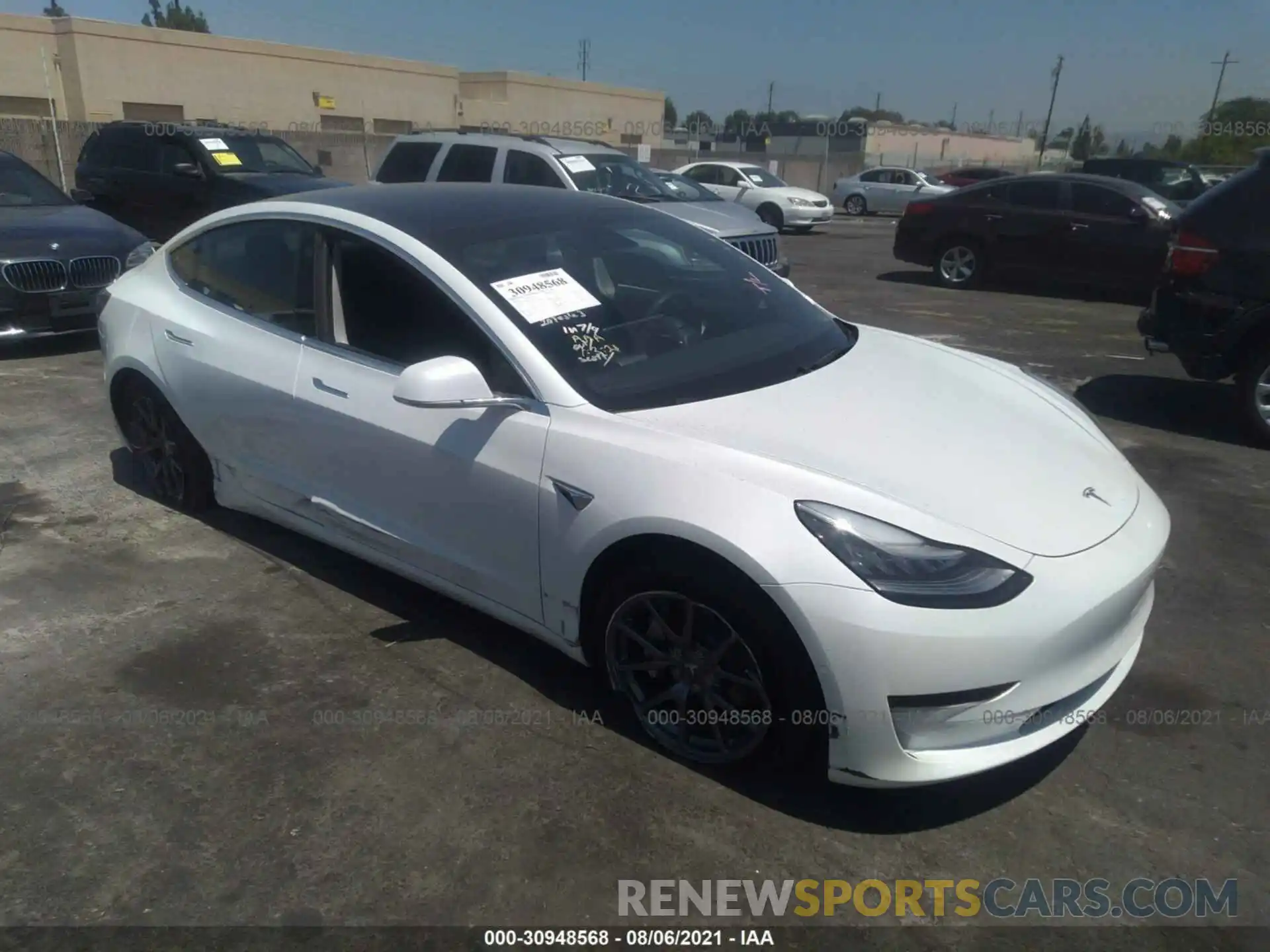 1 Photograph of a damaged car 5YJ3E1EAXLF799622 TESLA MODEL 3 2020