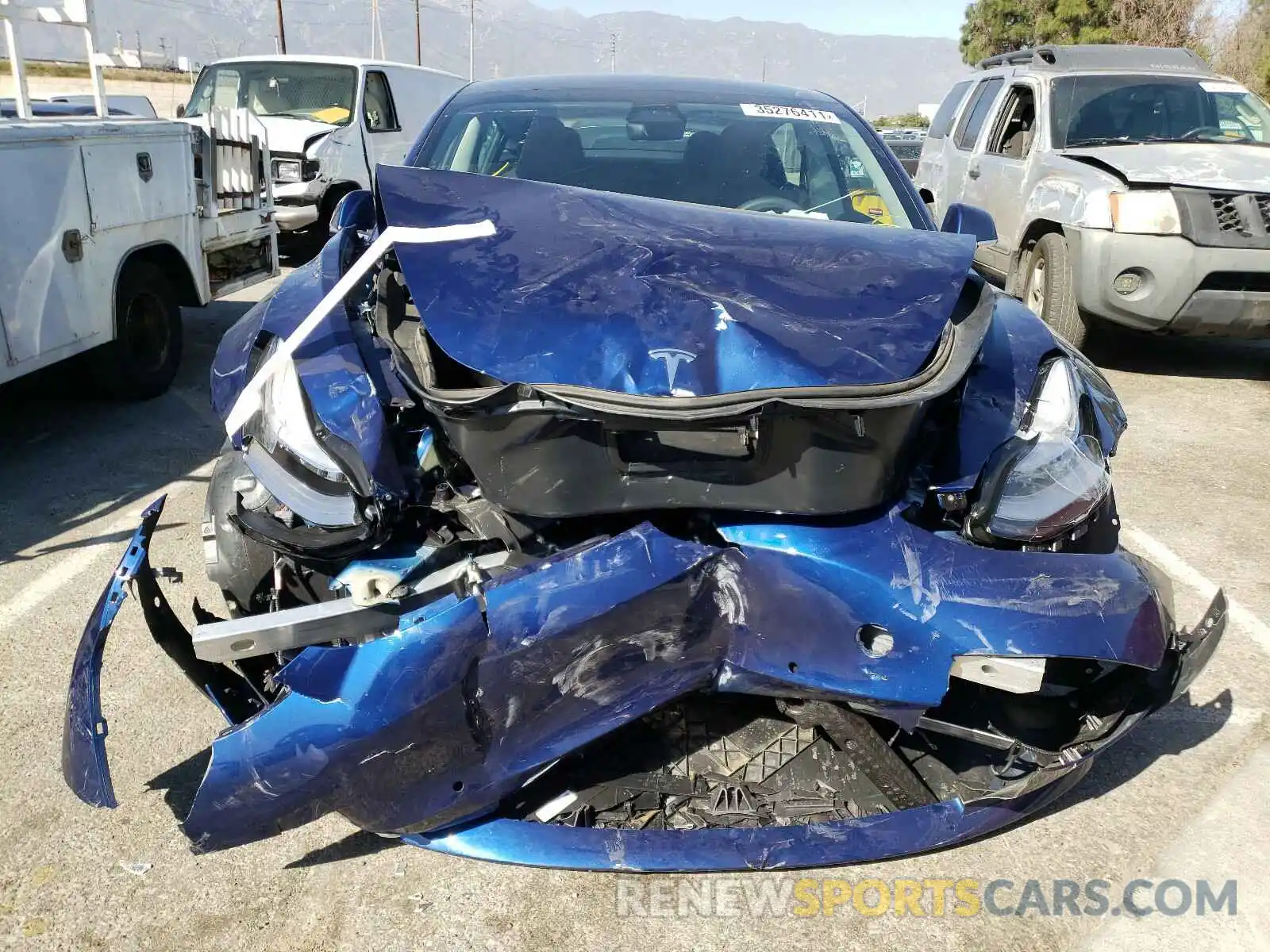 9 Photograph of a damaged car 5YJ3E1EAXLF802339 TESLA MODEL 3 2020