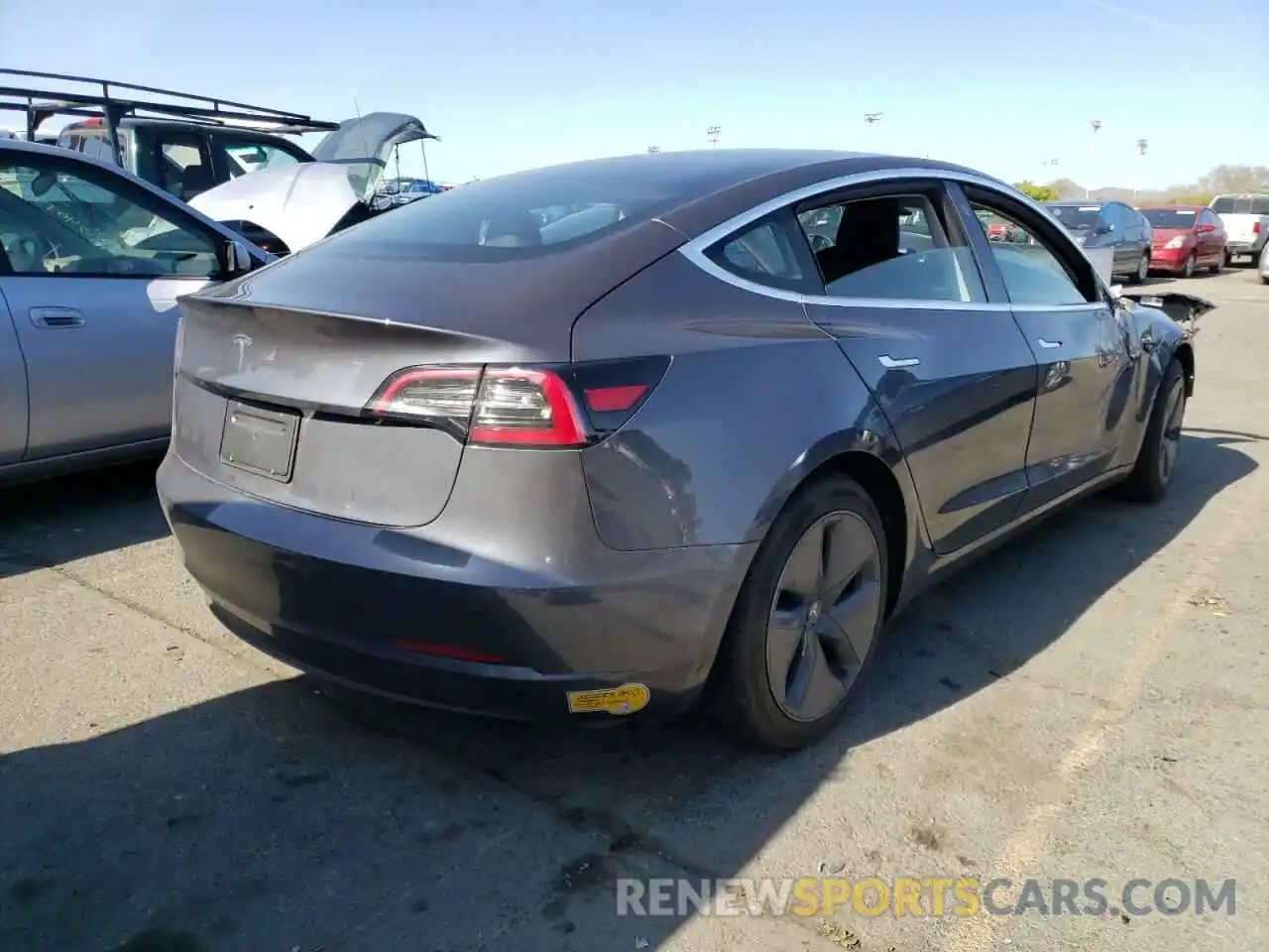 4 Photograph of a damaged car 5YJ3E1EAXLF807346 TESLA MODEL 3 2020