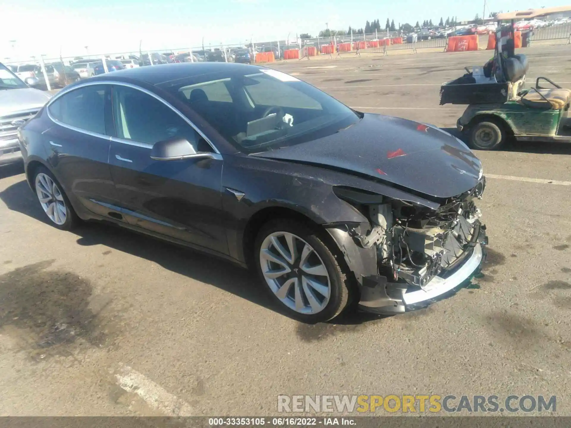 1 Photograph of a damaged car 5YJ3E1EAXLF807900 TESLA MODEL 3 2020