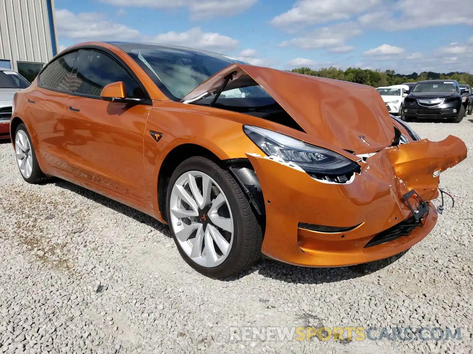 1 Фотография поврежденного автомобиля 5YJ3E1EB0LF513723 TESLA MODEL 3 2020