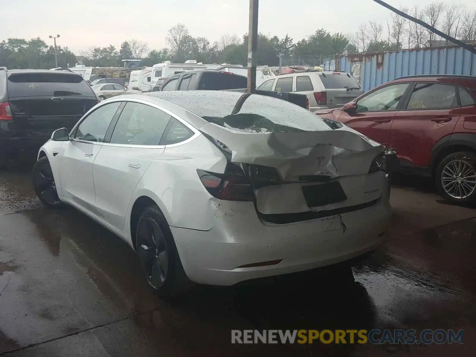 3 Photograph of a damaged car 5YJ3E1EB0LF525483 TESLA MODEL 3 2020