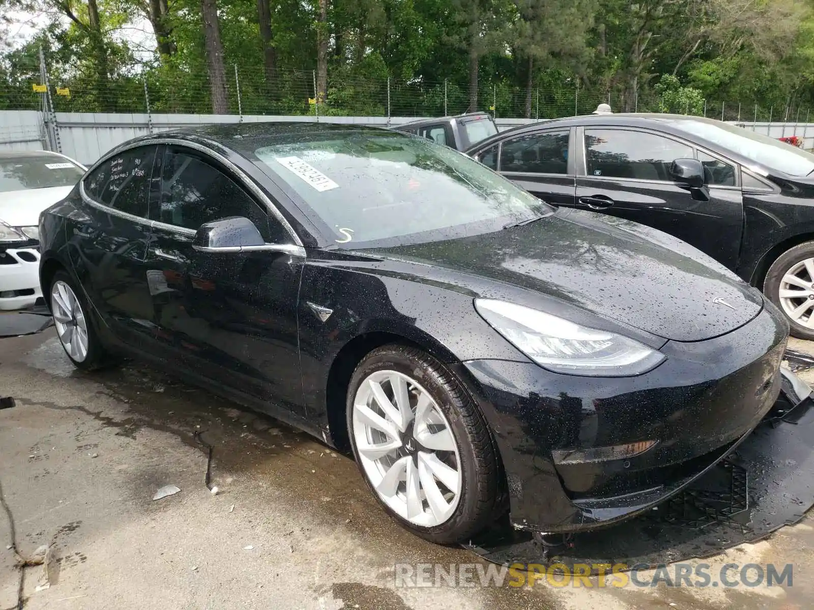 1 Photograph of a damaged car 5YJ3E1EB0LF600442 TESLA MODEL 3 2020