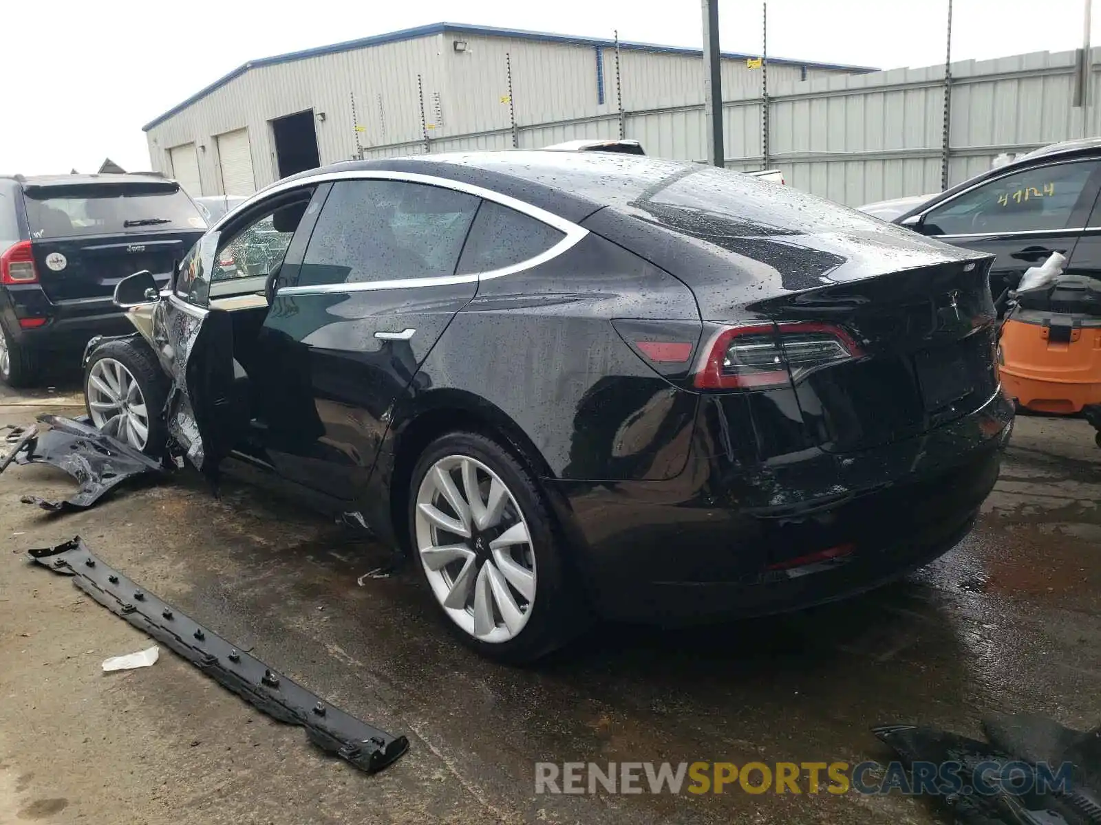 3 Photograph of a damaged car 5YJ3E1EB0LF600442 TESLA MODEL 3 2020