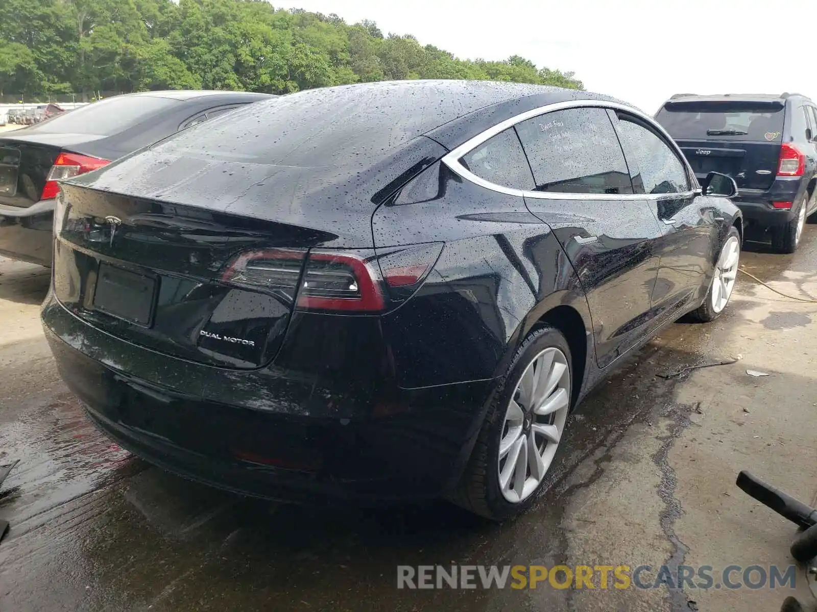 4 Photograph of a damaged car 5YJ3E1EB0LF600442 TESLA MODEL 3 2020