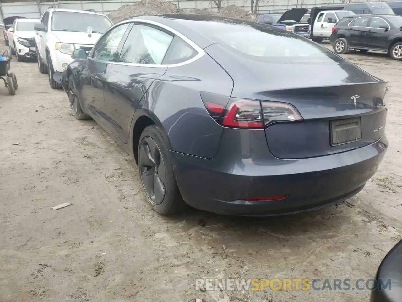 3 Photograph of a damaged car 5YJ3E1EB0LF616124 TESLA MODEL 3 2020