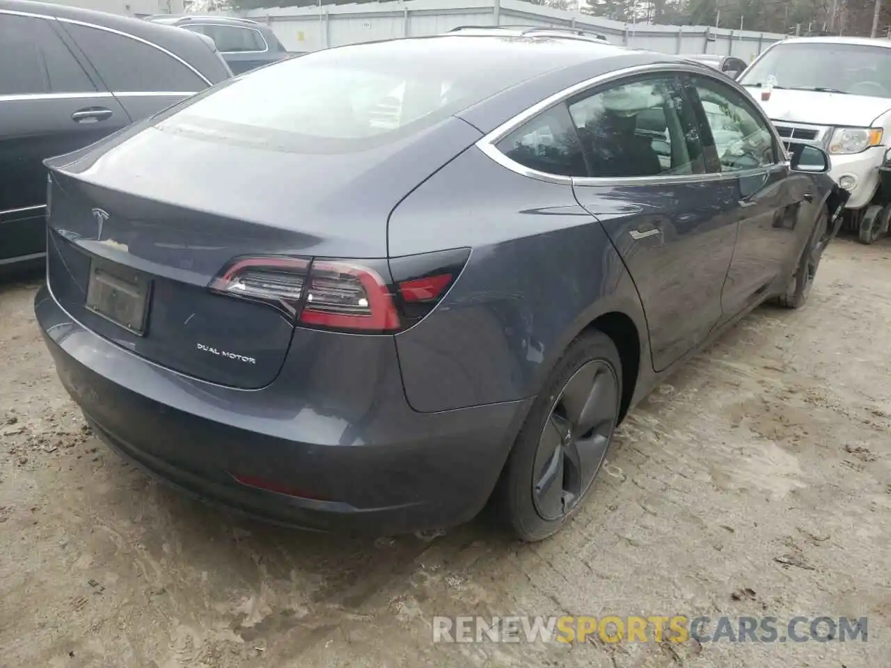 4 Photograph of a damaged car 5YJ3E1EB0LF616124 TESLA MODEL 3 2020