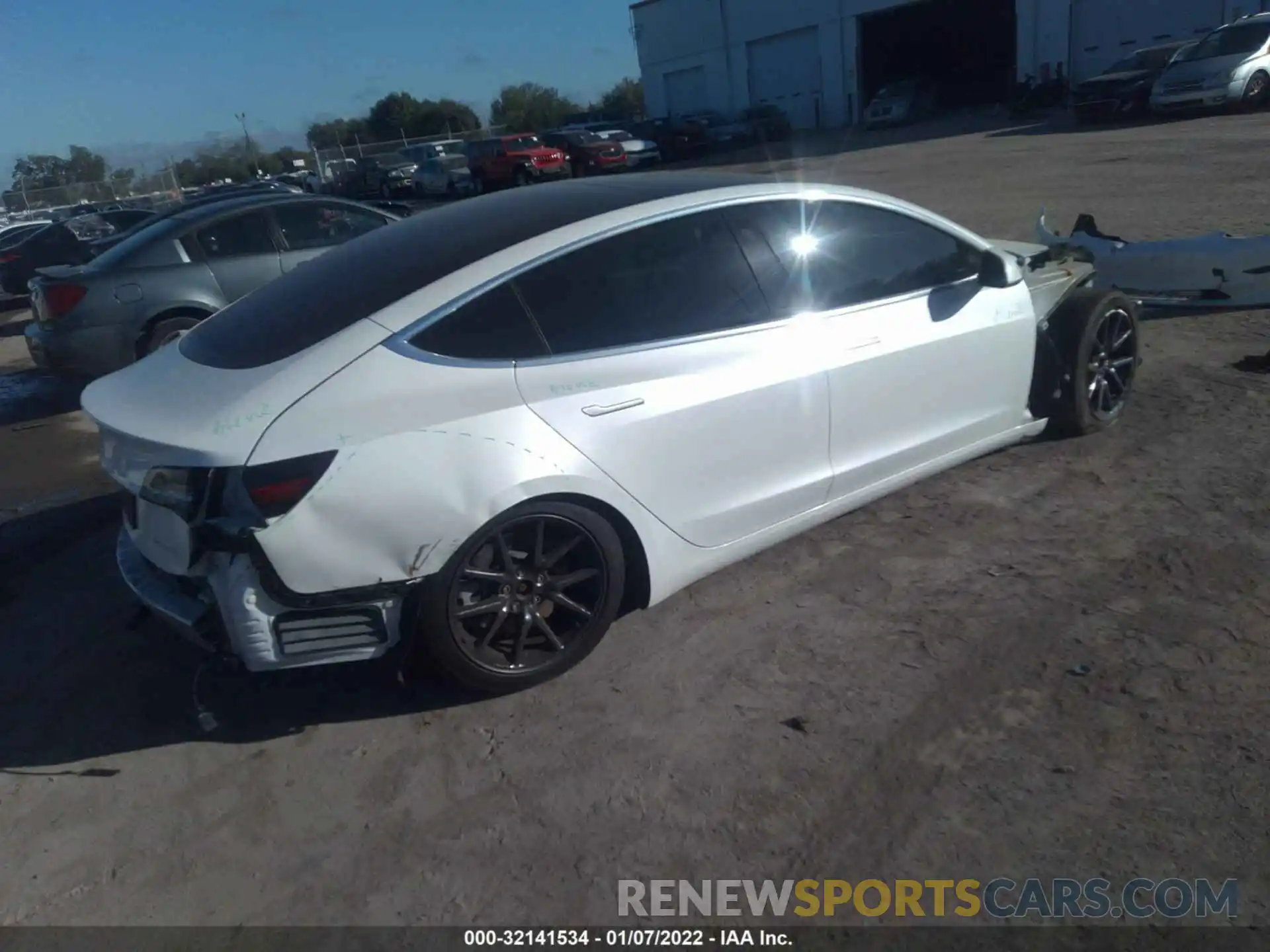 4 Photograph of a damaged car 5YJ3E1EB0LF617998 TESLA MODEL 3 2020