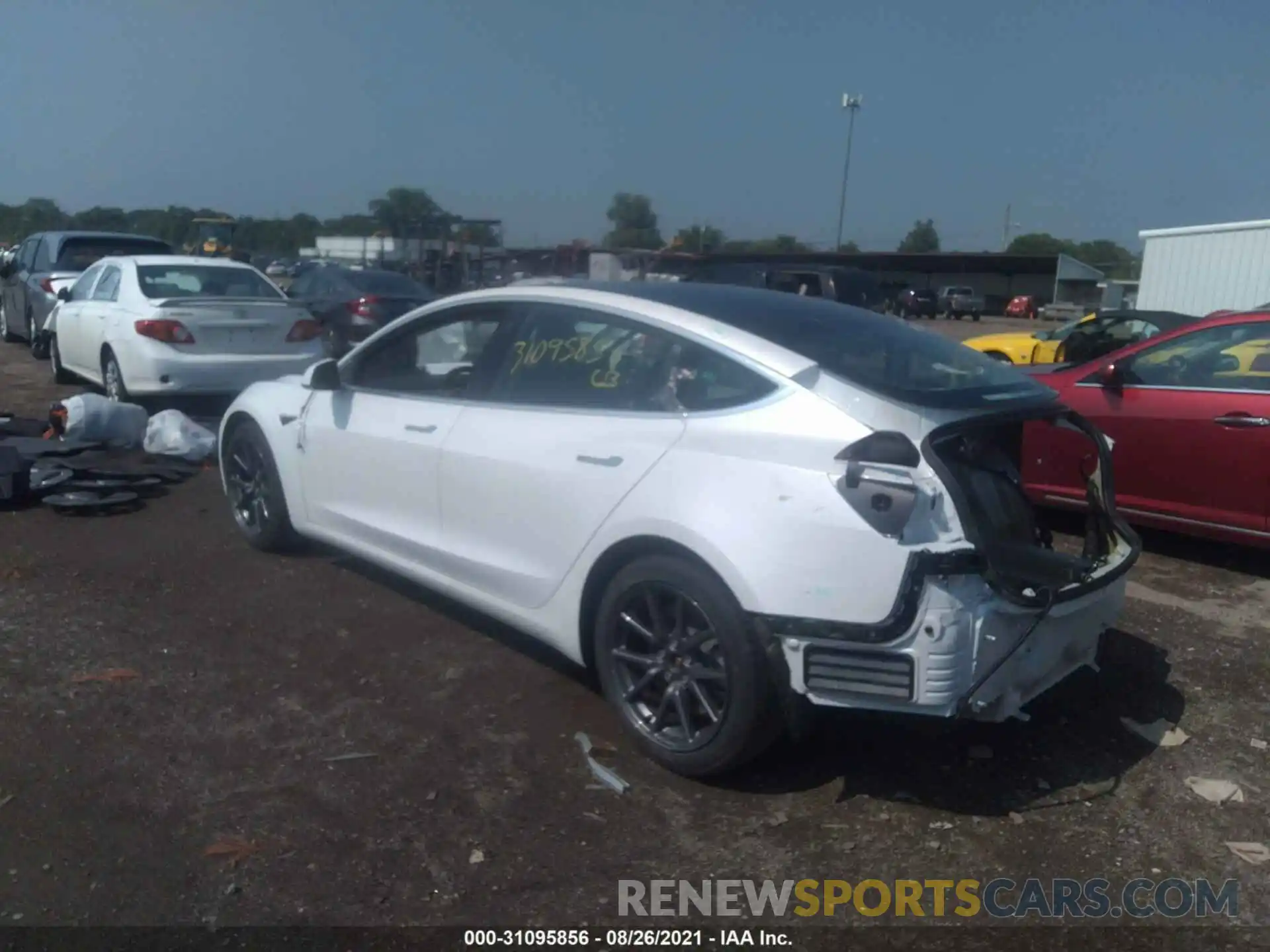 3 Photograph of a damaged car 5YJ3E1EB0LF618035 TESLA MODEL 3 2020