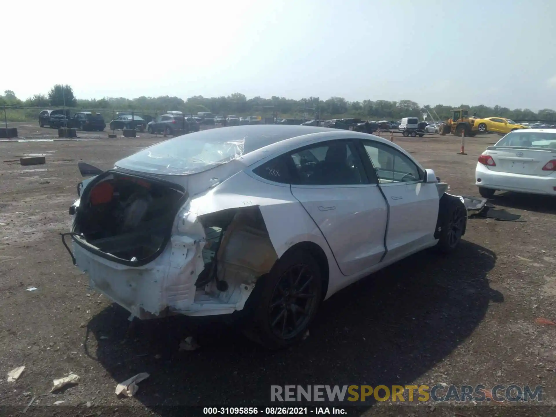 4 Photograph of a damaged car 5YJ3E1EB0LF618035 TESLA MODEL 3 2020