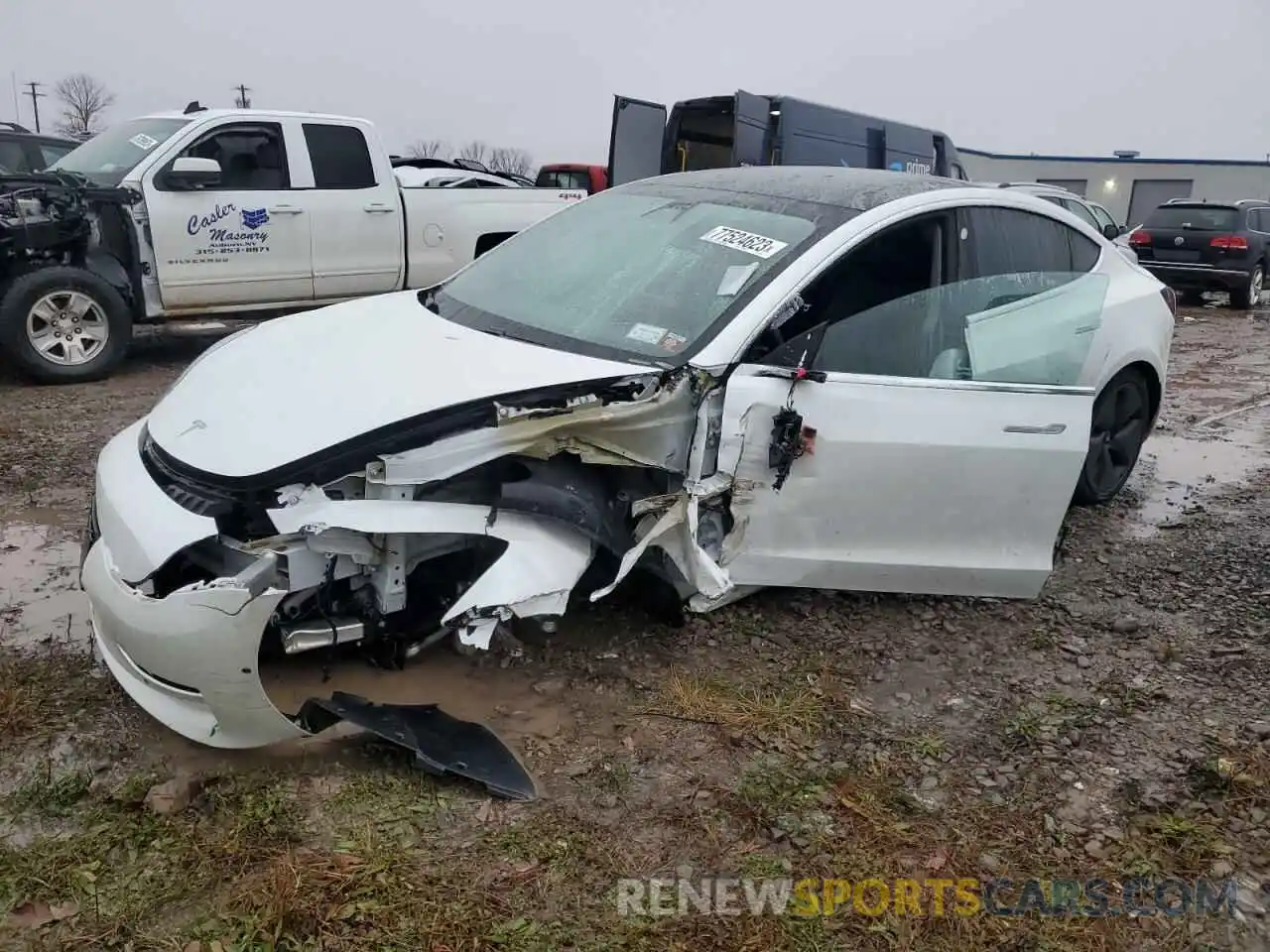 1 Photograph of a damaged car 5YJ3E1EB0LF618116 TESLA MODEL 3 2020