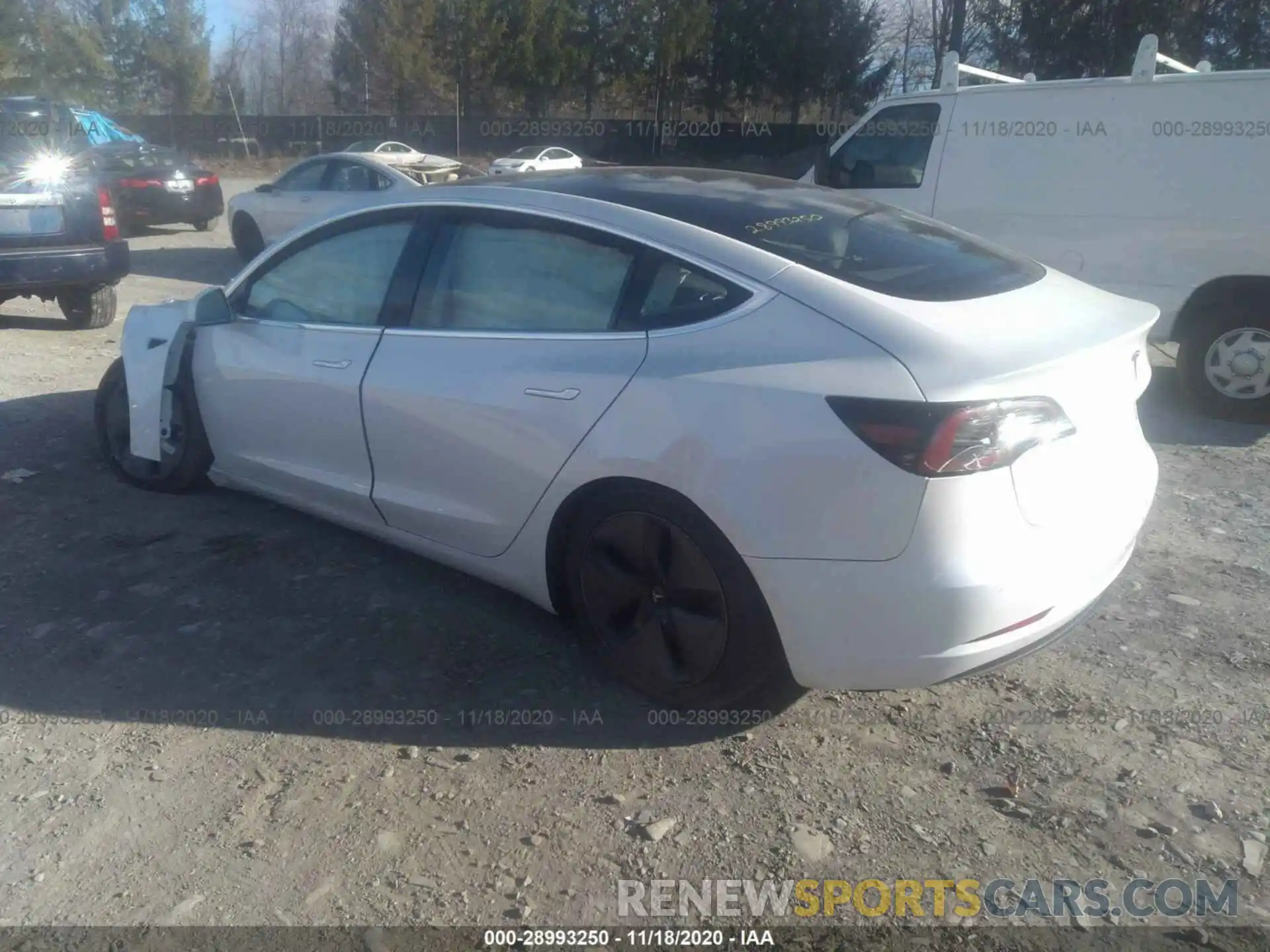 3 Photograph of a damaged car 5YJ3E1EB0LF618469 TESLA MODEL 3 2020