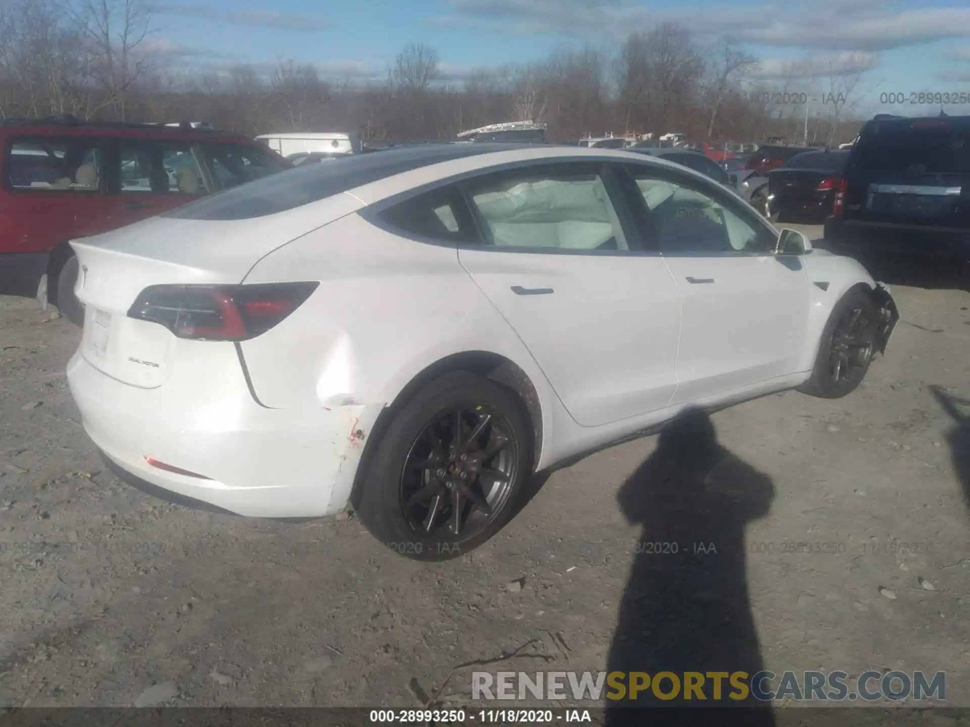 4 Photograph of a damaged car 5YJ3E1EB0LF618469 TESLA MODEL 3 2020