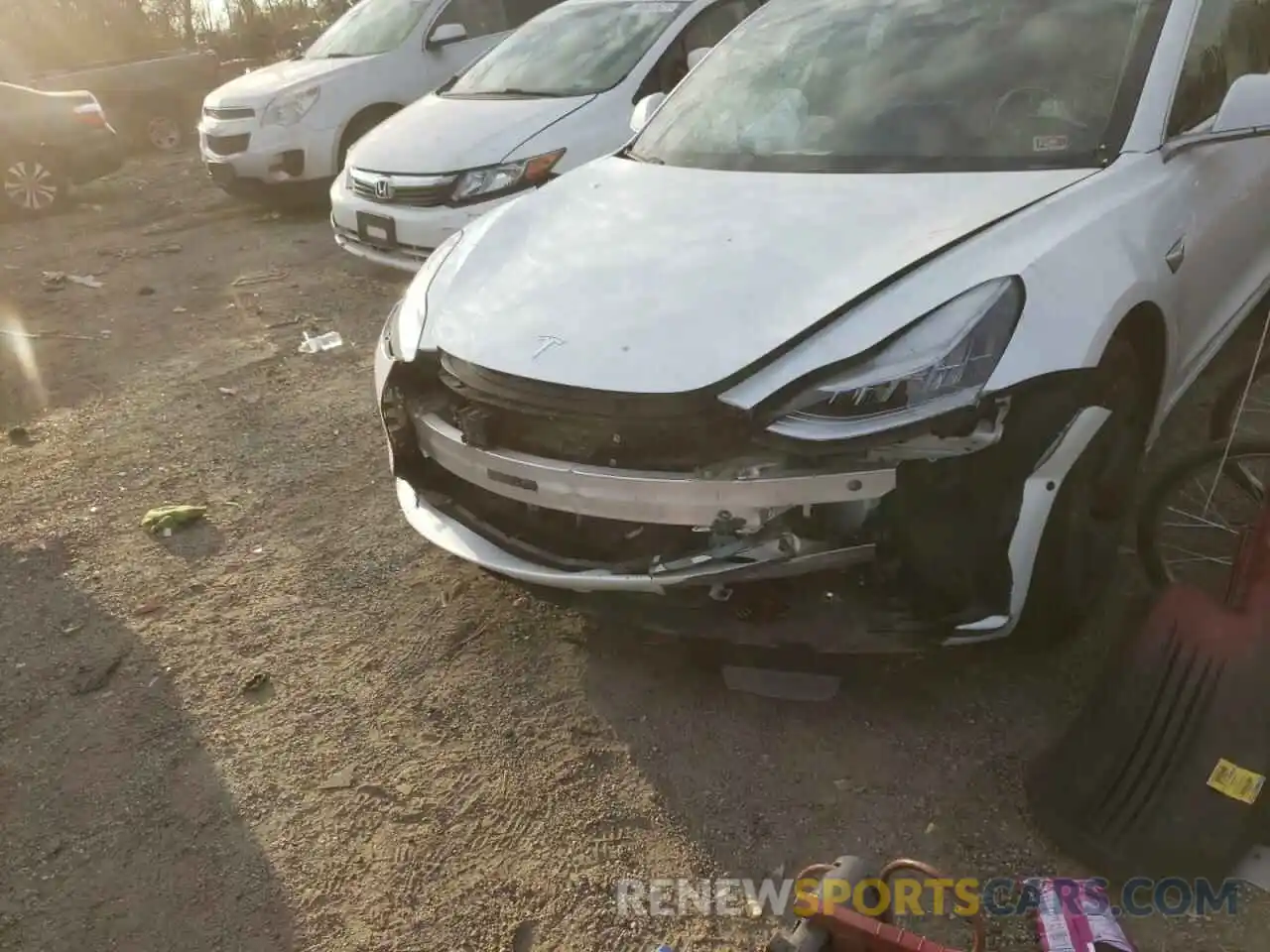 9 Photograph of a damaged car 5YJ3E1EB0LF618505 TESLA MODEL 3 2020