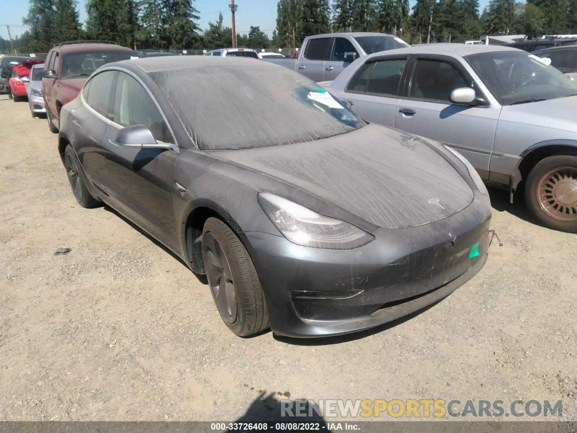 1 Photograph of a damaged car 5YJ3E1EB0LF635207 TESLA MODEL 3 2020