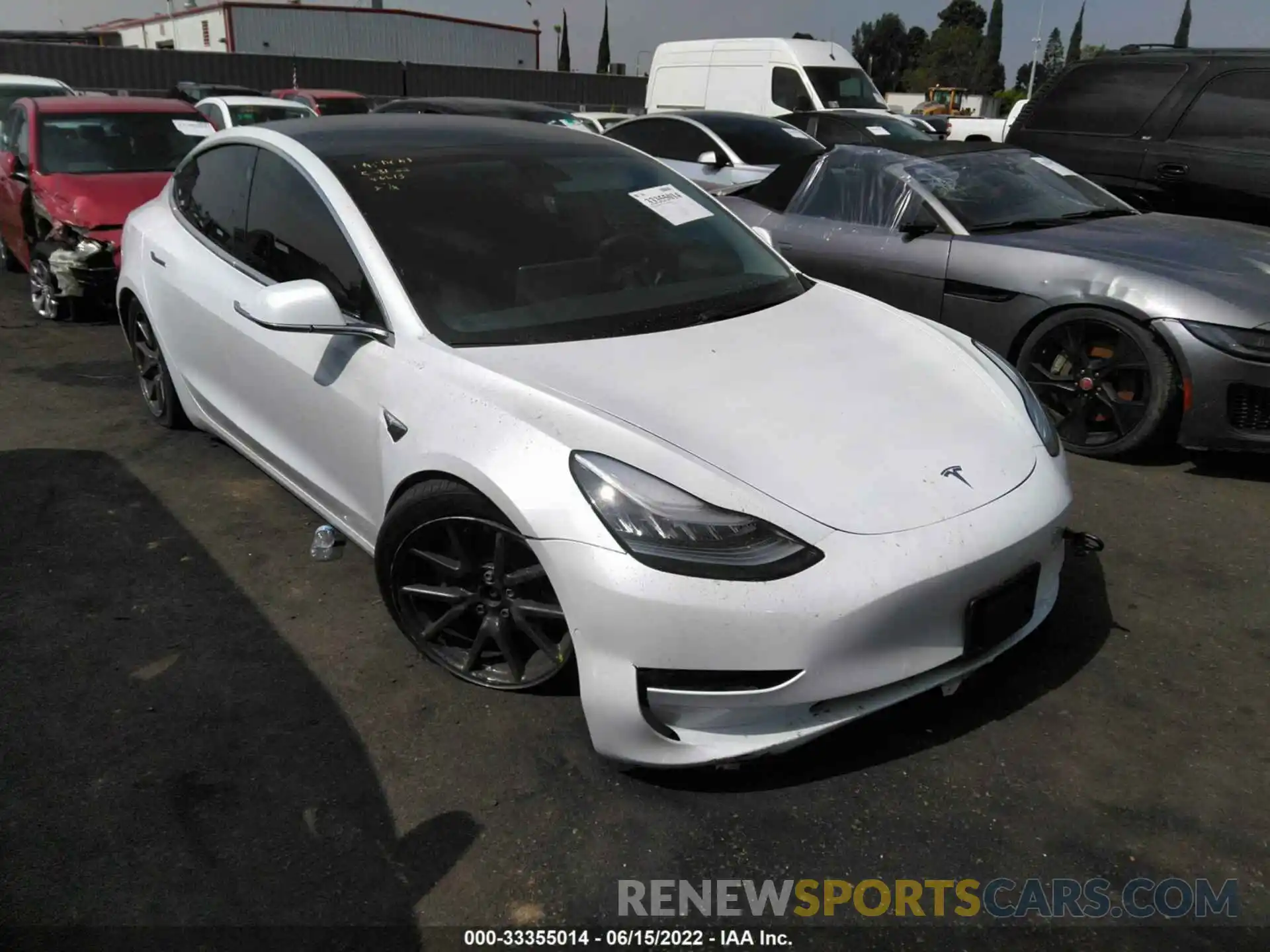 1 Photograph of a damaged car 5YJ3E1EB0LF636910 TESLA MODEL 3 2020