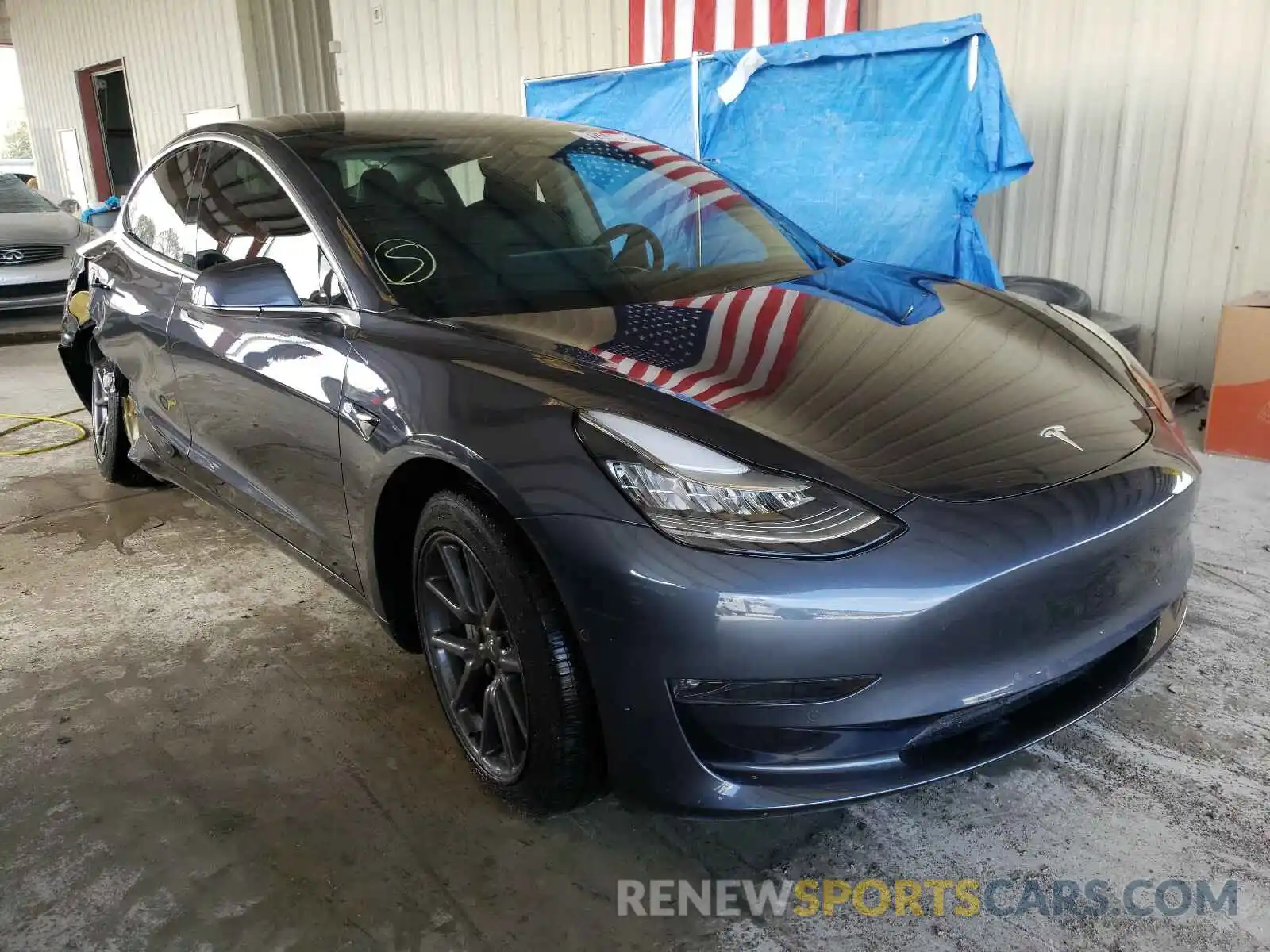 1 Photograph of a damaged car 5YJ3E1EB0LF649625 TESLA MODEL 3 2020