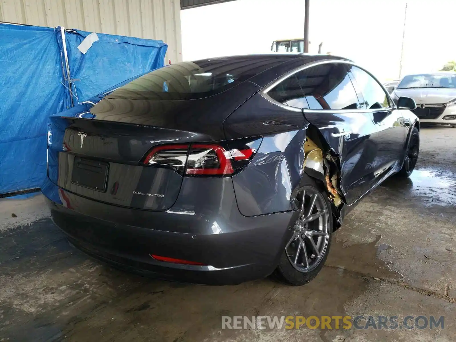 4 Photograph of a damaged car 5YJ3E1EB0LF649625 TESLA MODEL 3 2020