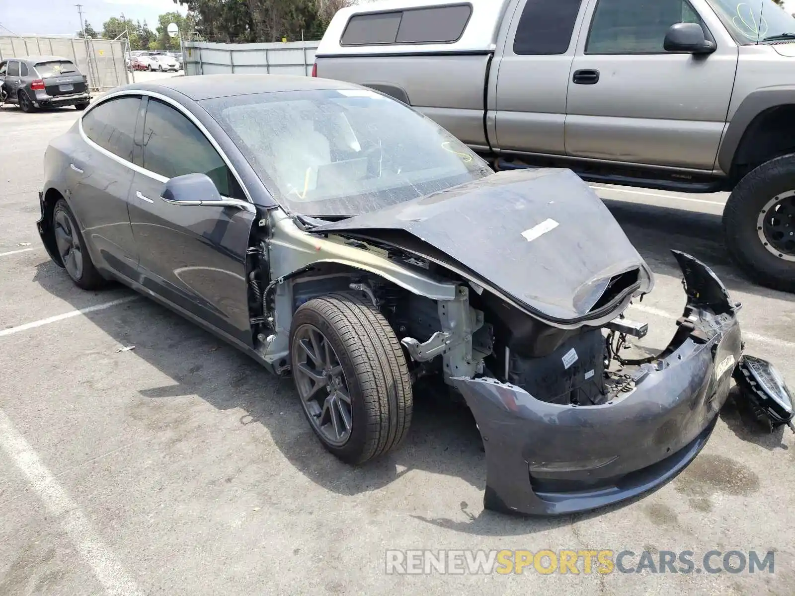 1 Photograph of a damaged car 5YJ3E1EB0LF651388 TESLA MODEL 3 2020