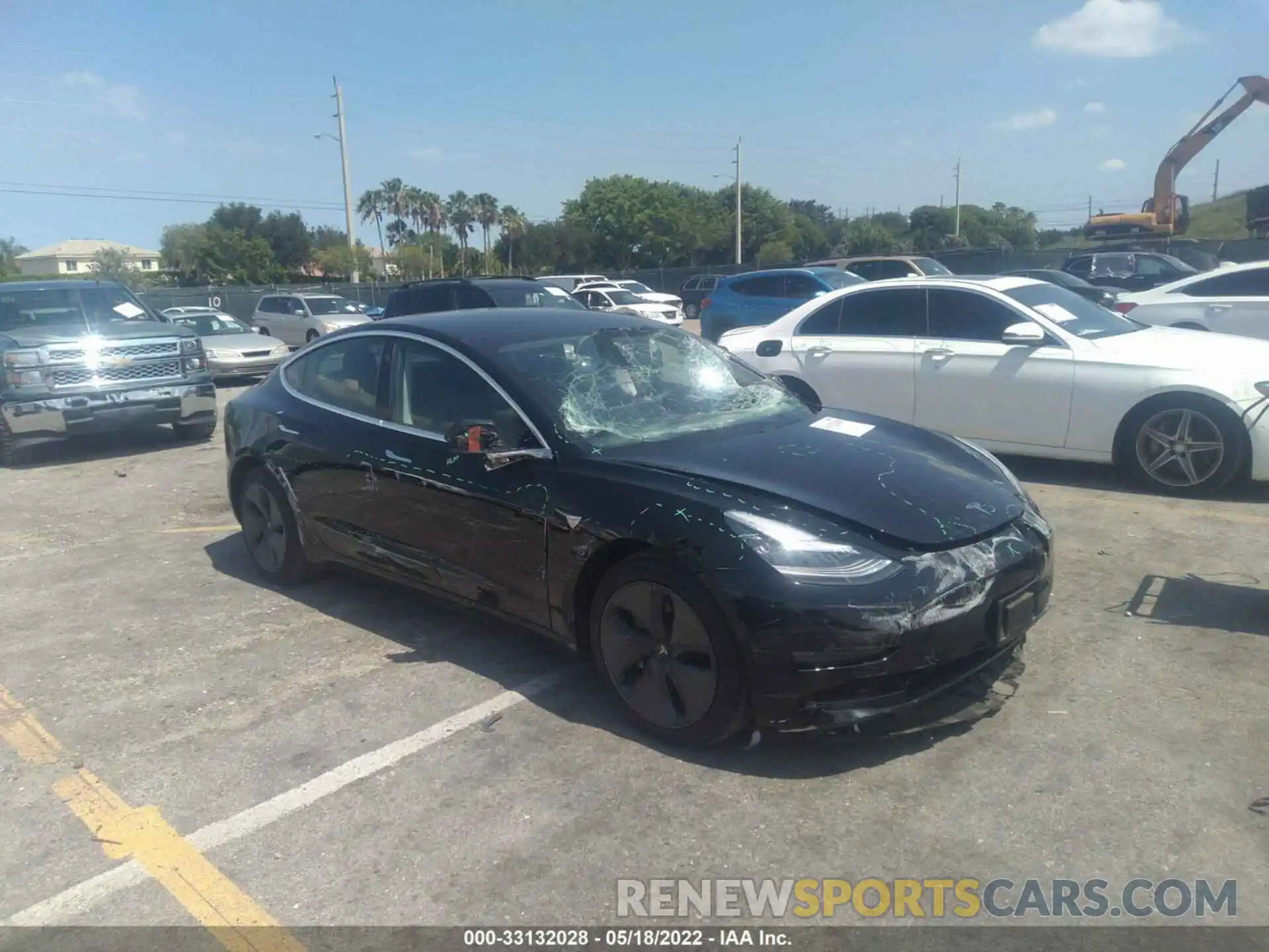 1 Photograph of a damaged car 5YJ3E1EB0LF662794 TESLA MODEL 3 2020