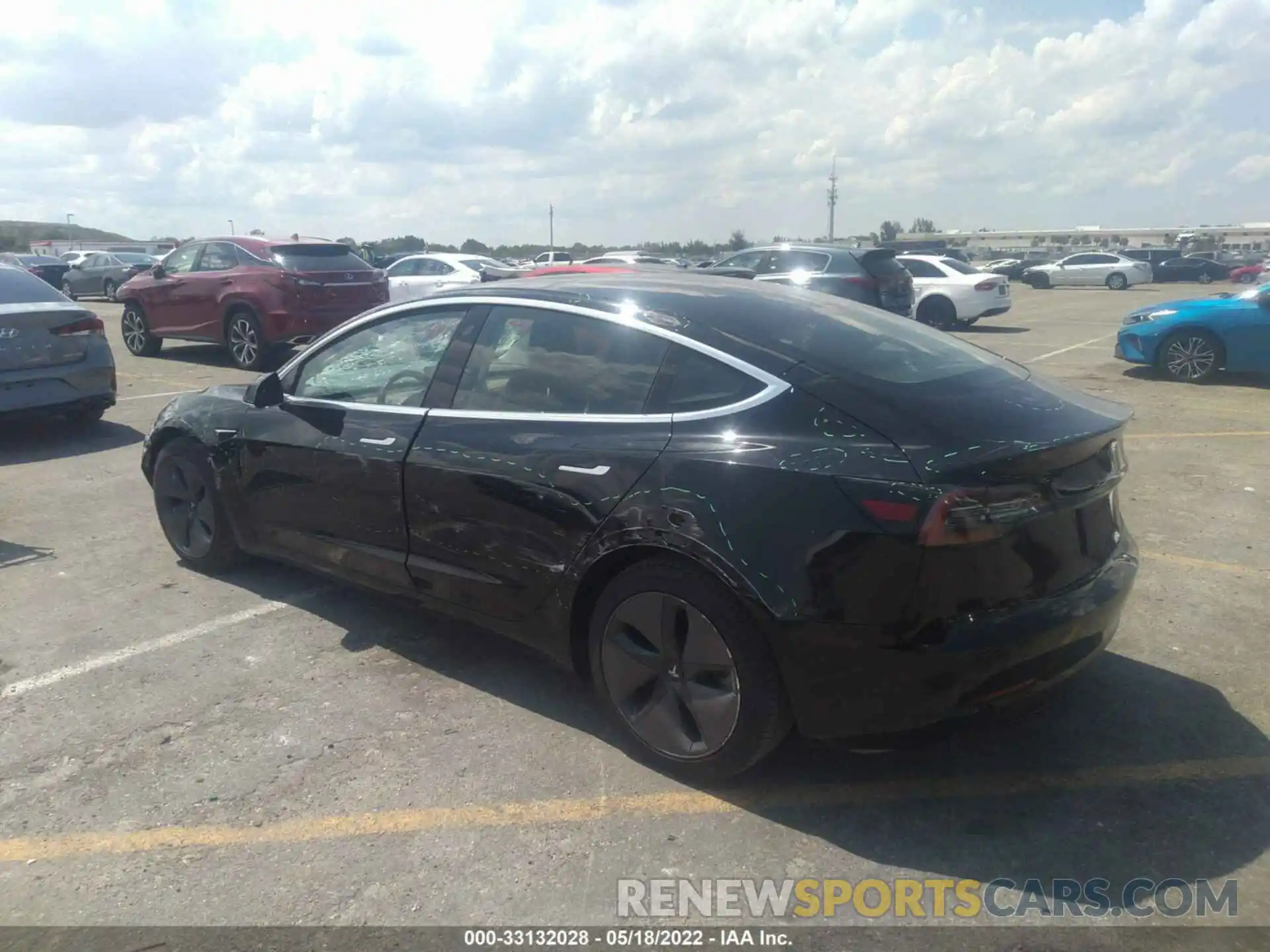 3 Photograph of a damaged car 5YJ3E1EB0LF662794 TESLA MODEL 3 2020