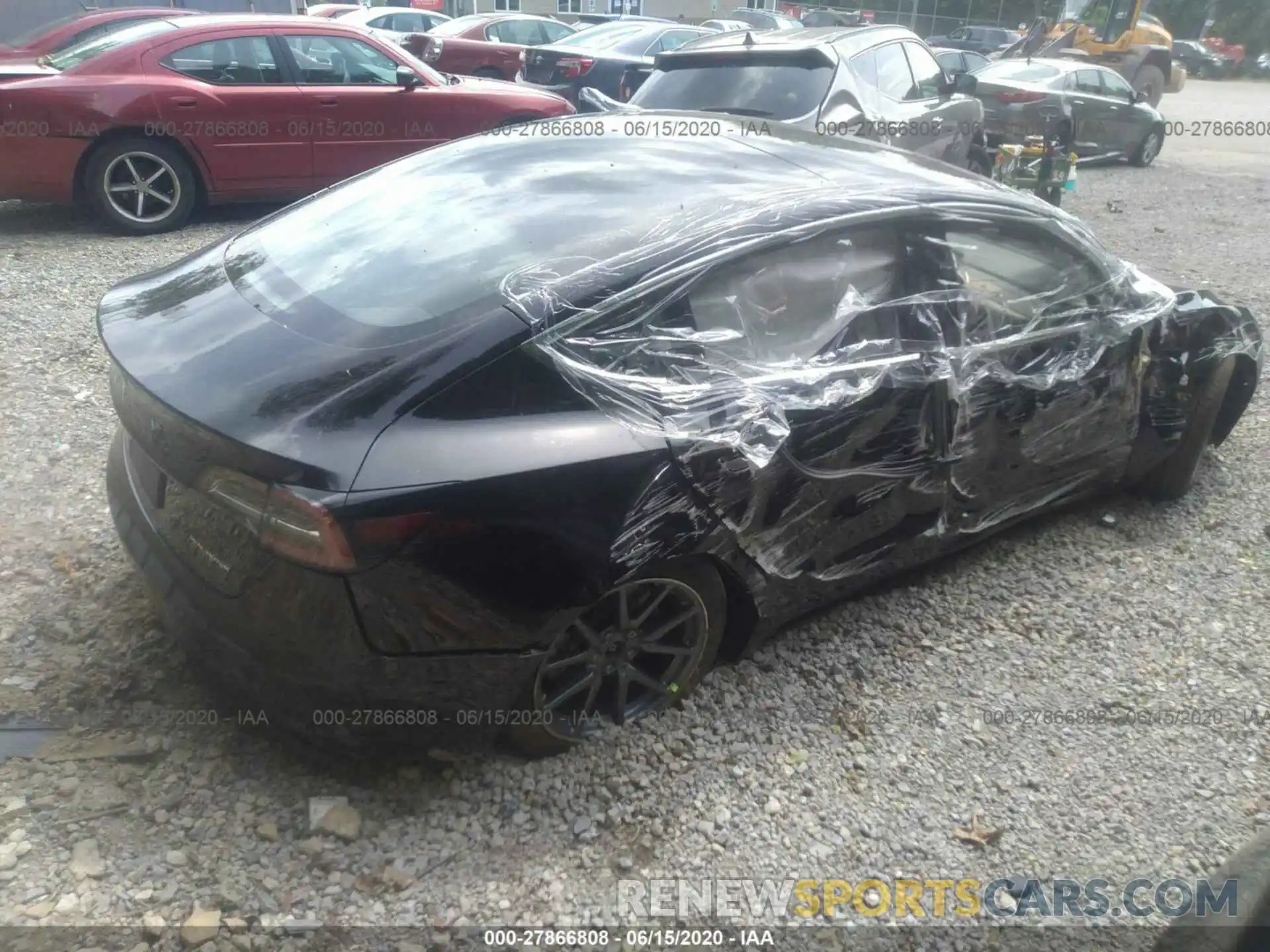 4 Photograph of a damaged car 5YJ3E1EB0LF663105 TESLA MODEL 3 2020