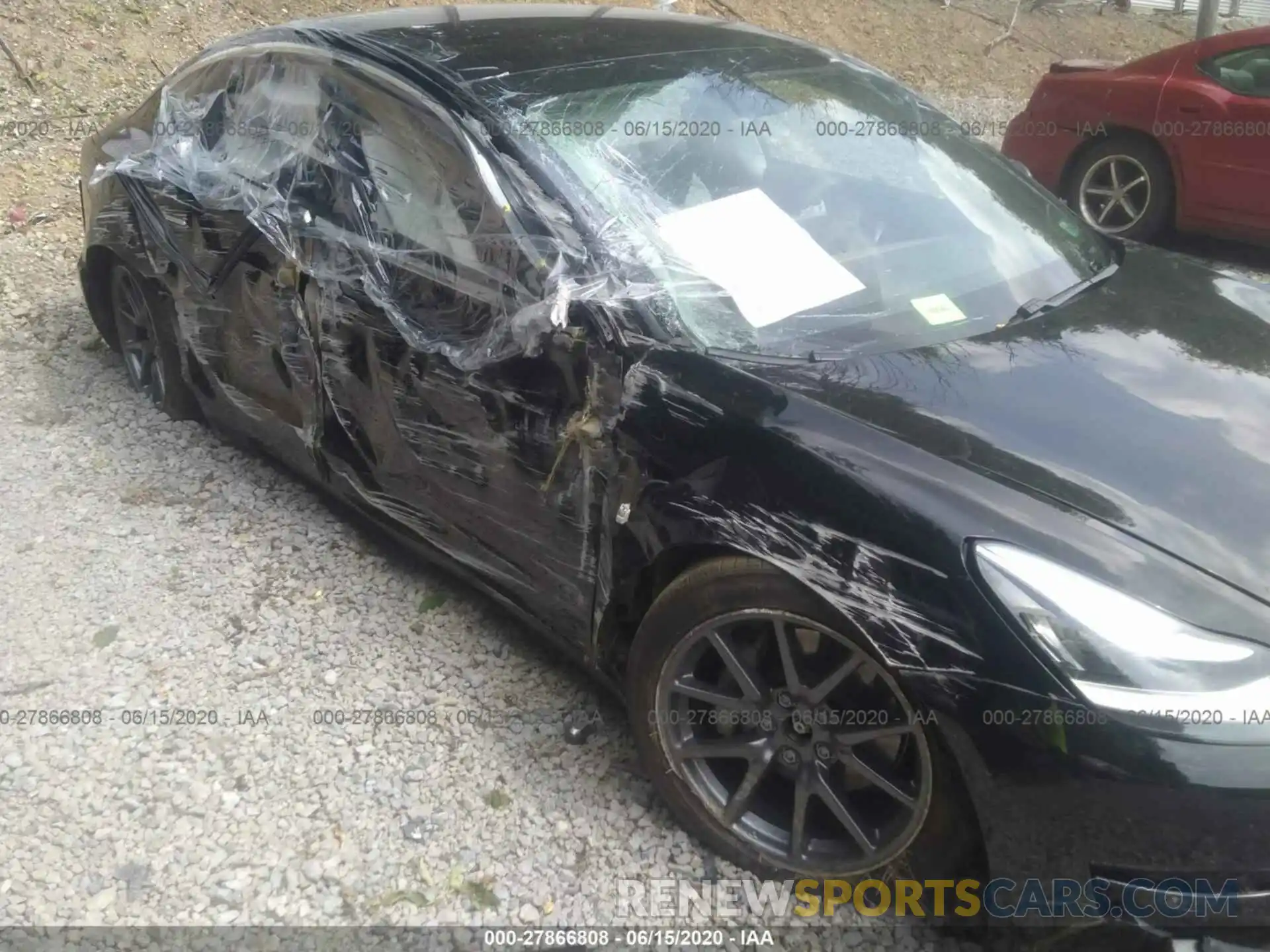 6 Photograph of a damaged car 5YJ3E1EB0LF663105 TESLA MODEL 3 2020