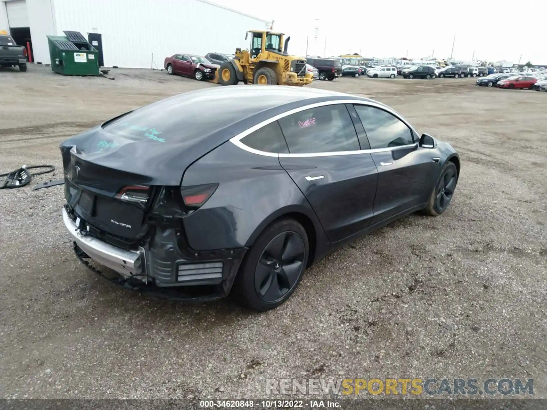 4 Photograph of a damaged car 5YJ3E1EB0LF663718 TESLA MODEL 3 2020