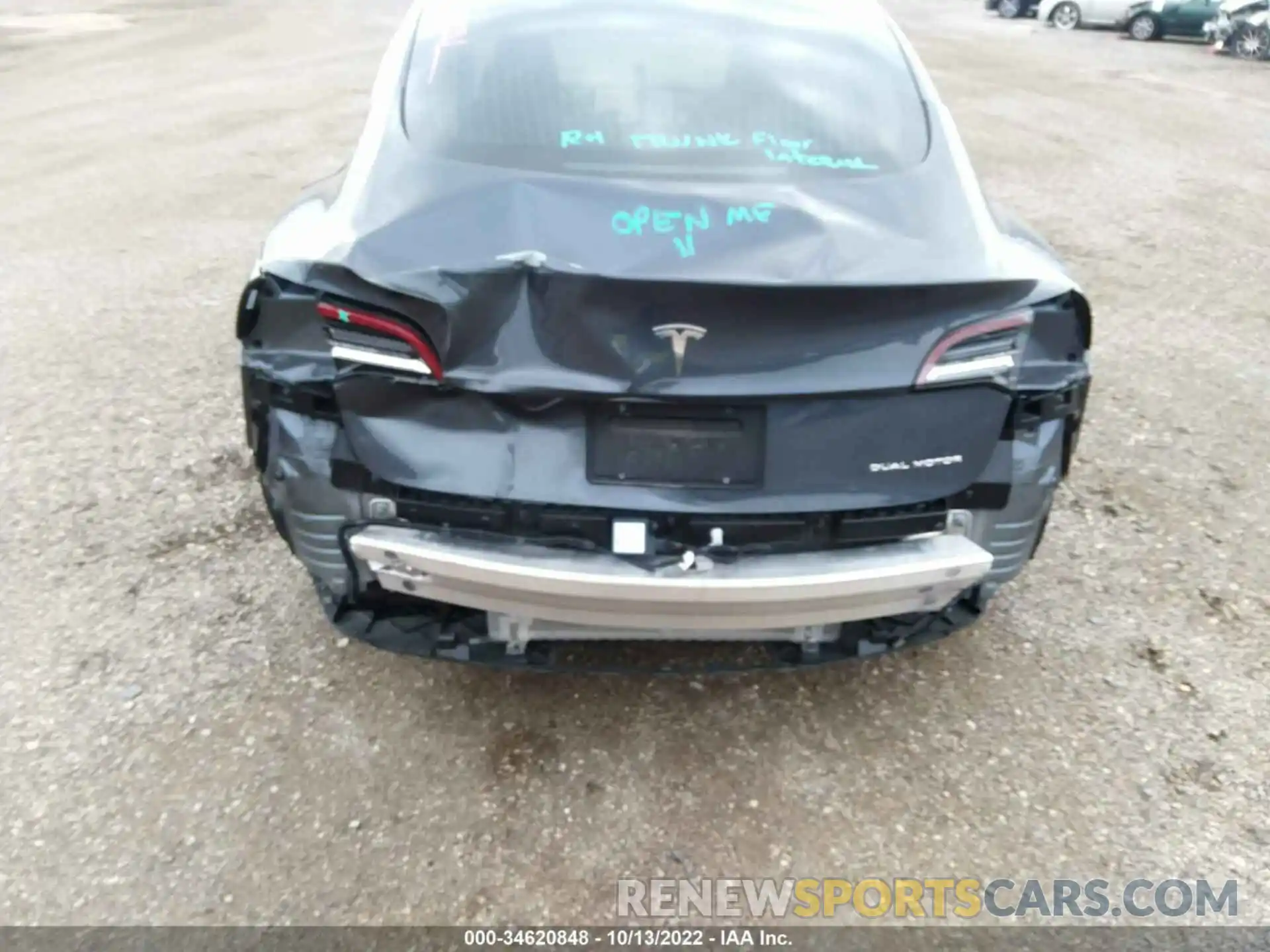 6 Photograph of a damaged car 5YJ3E1EB0LF663718 TESLA MODEL 3 2020