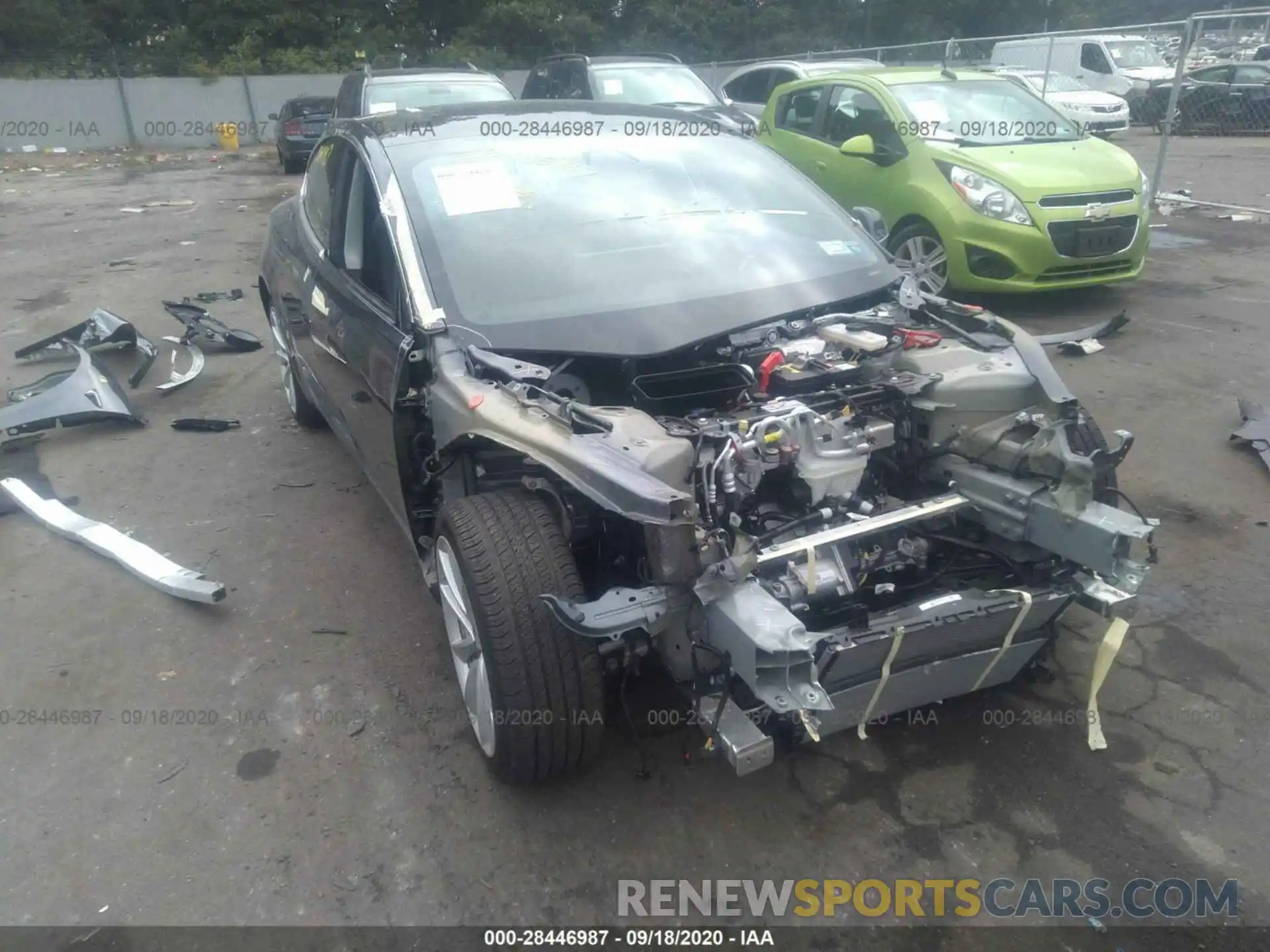 6 Photograph of a damaged car 5YJ3E1EB0LF666473 TESLA MODEL 3 2020