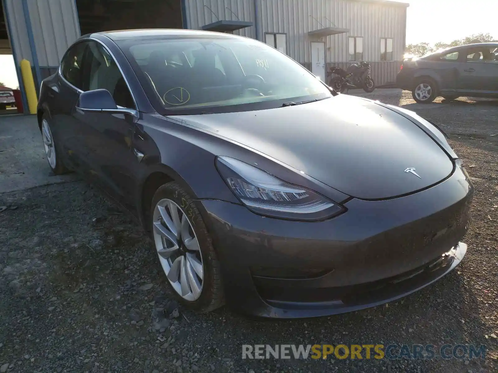 1 Photograph of a damaged car 5YJ3E1EB0LF666568 TESLA MODEL 3 2020