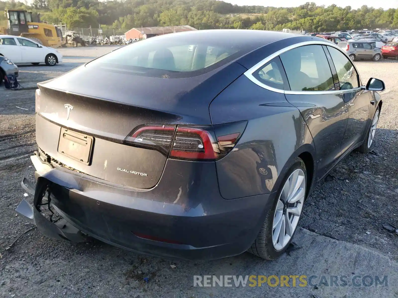 4 Photograph of a damaged car 5YJ3E1EB0LF666568 TESLA MODEL 3 2020