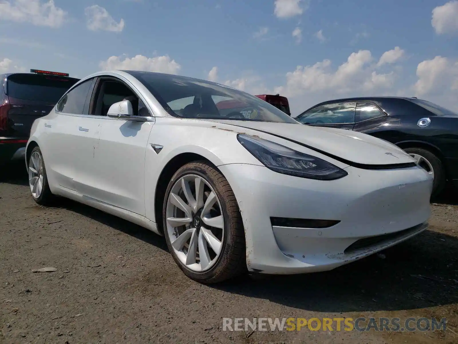 1 Photograph of a damaged car 5YJ3E1EB0LF667364 TESLA MODEL 3 2020