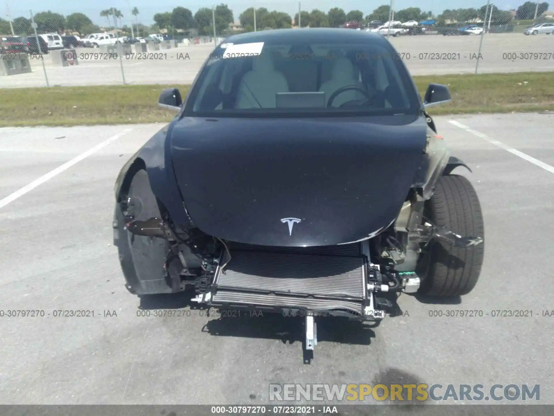 6 Photograph of a damaged car 5YJ3E1EB0LF668577 TESLA MODEL 3 2020