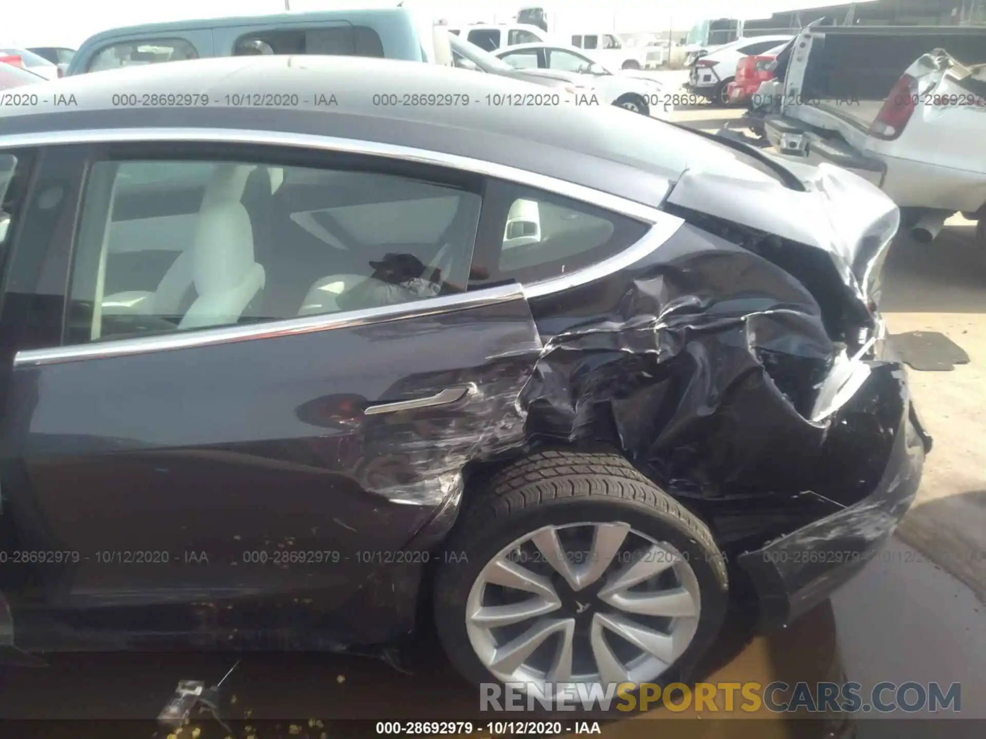 6 Photograph of a damaged car 5YJ3E1EB0LF668742 TESLA MODEL 3 2020