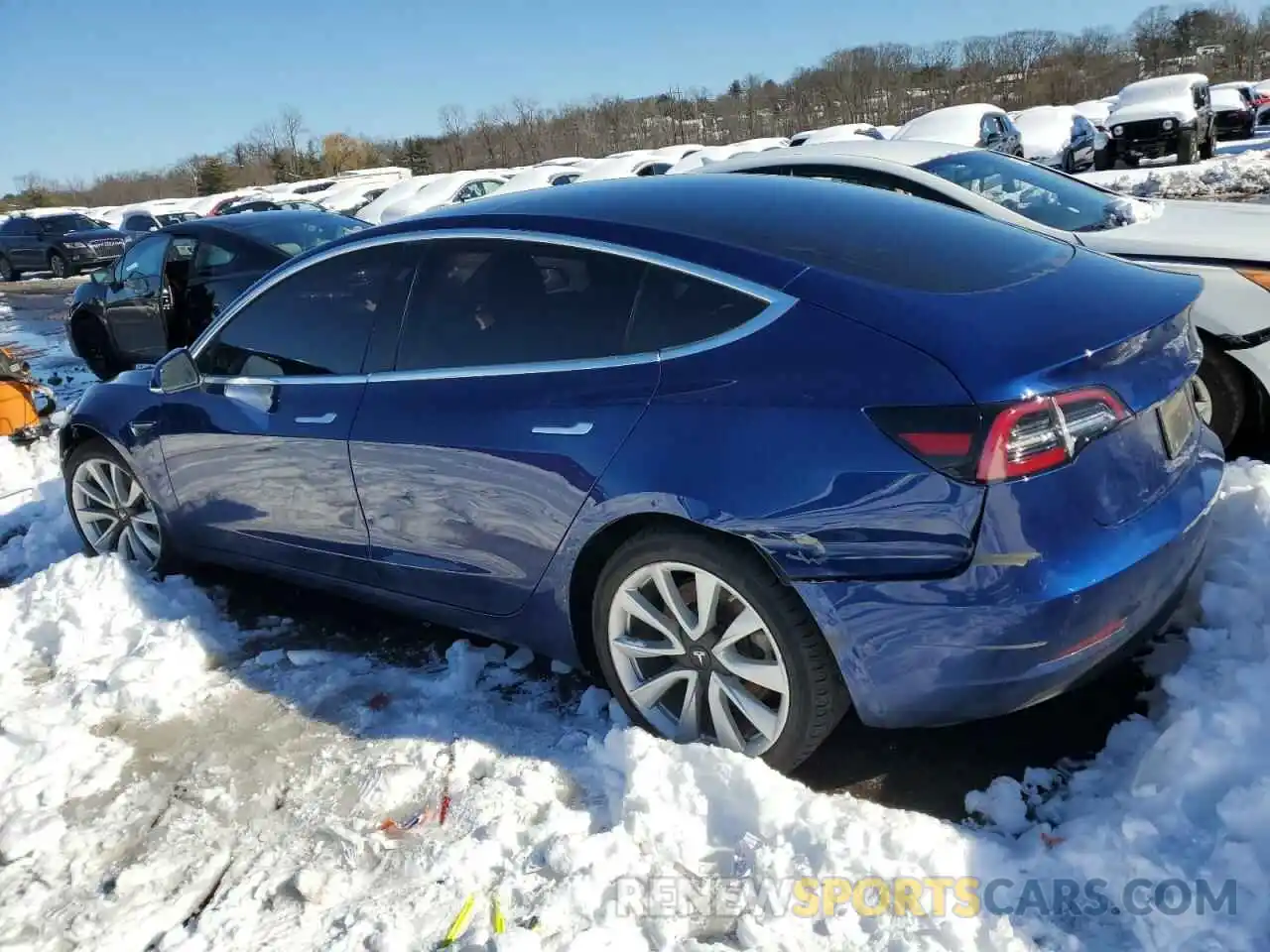 2 Photograph of a damaged car 5YJ3E1EB0LF712237 TESLA MODEL 3 2020