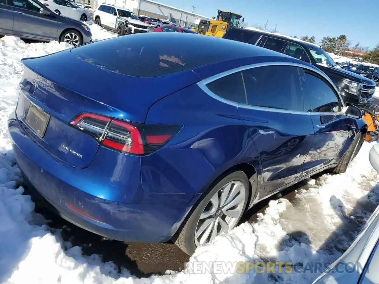 3 Photograph of a damaged car 5YJ3E1EB0LF712237 TESLA MODEL 3 2020