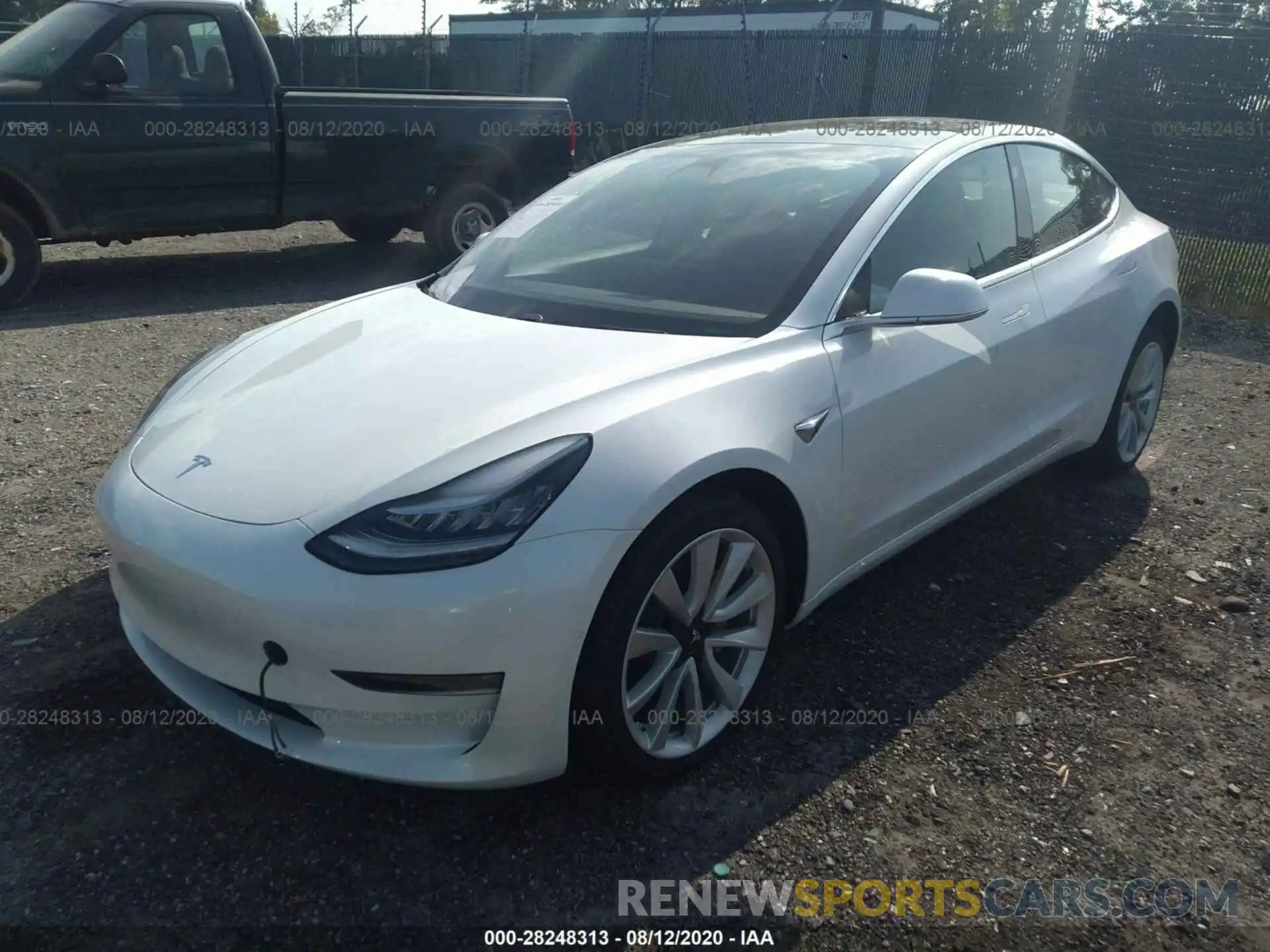 2 Photograph of a damaged car 5YJ3E1EB0LF712397 TESLA MODEL 3 2020