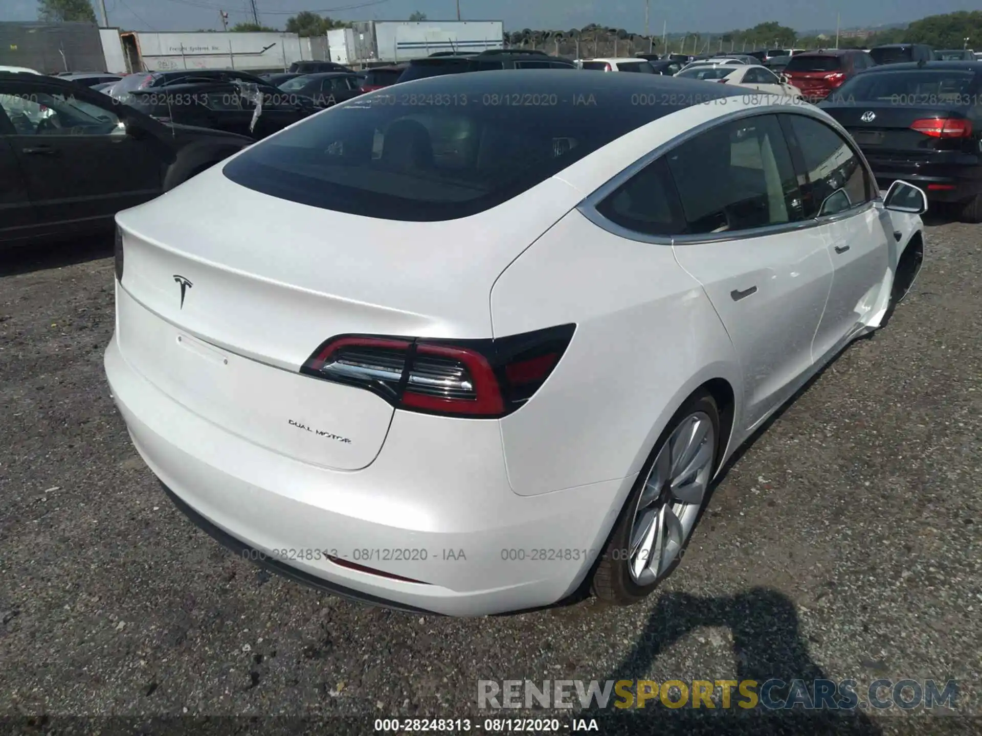 4 Photograph of a damaged car 5YJ3E1EB0LF712397 TESLA MODEL 3 2020