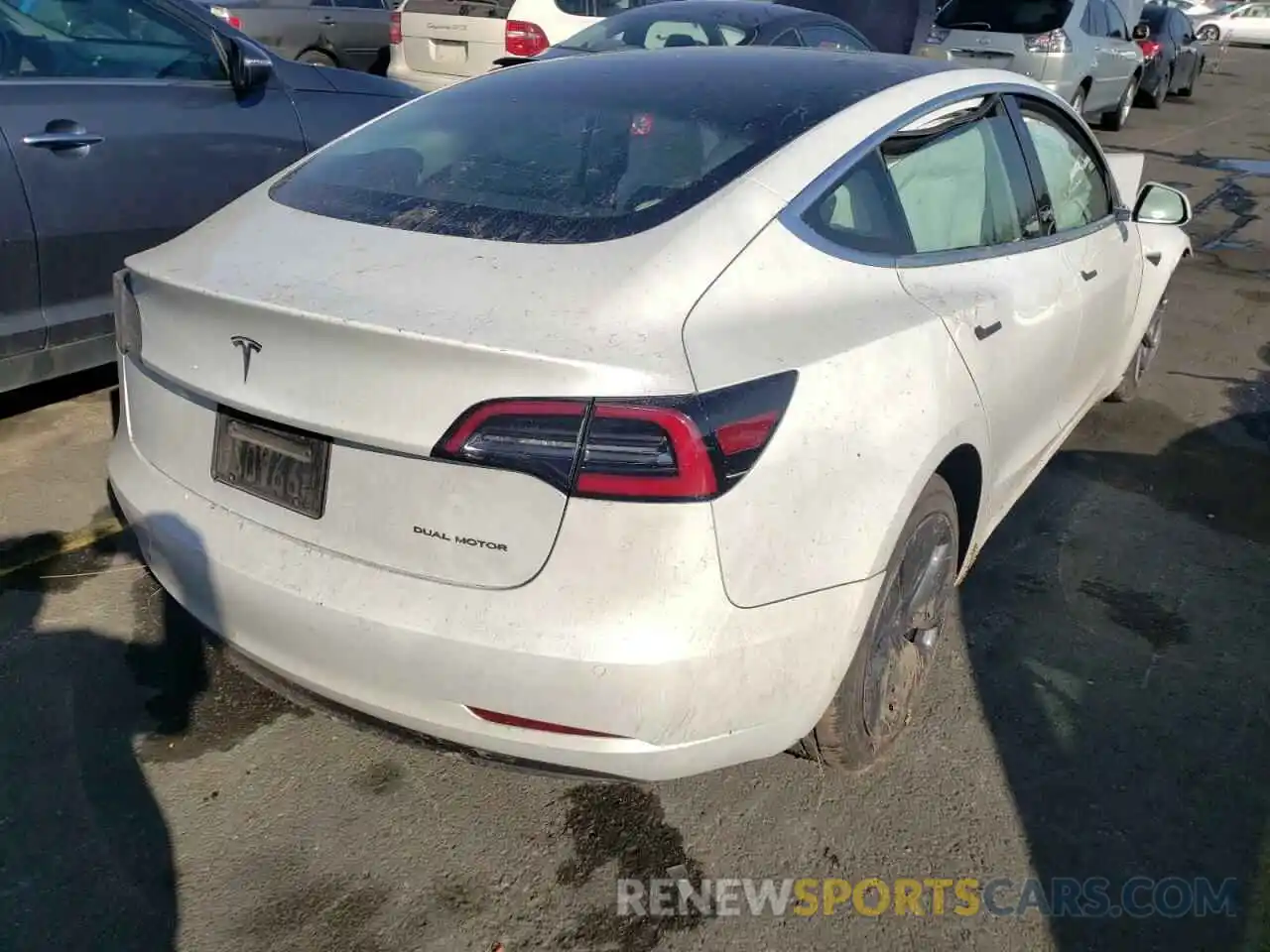 4 Photograph of a damaged car 5YJ3E1EB0LF720189 TESLA MODEL 3 2020