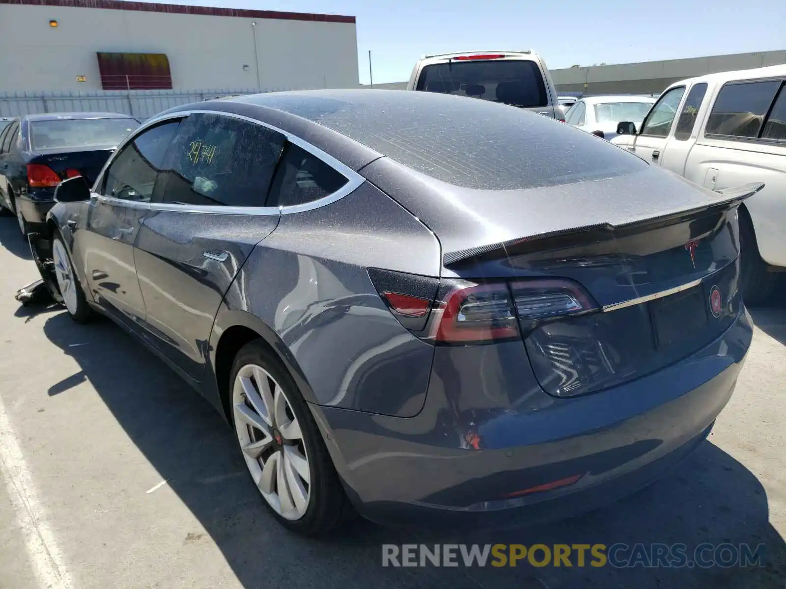 3 Photograph of a damaged car 5YJ3E1EB0LF721505 TESLA MODEL 3 2020