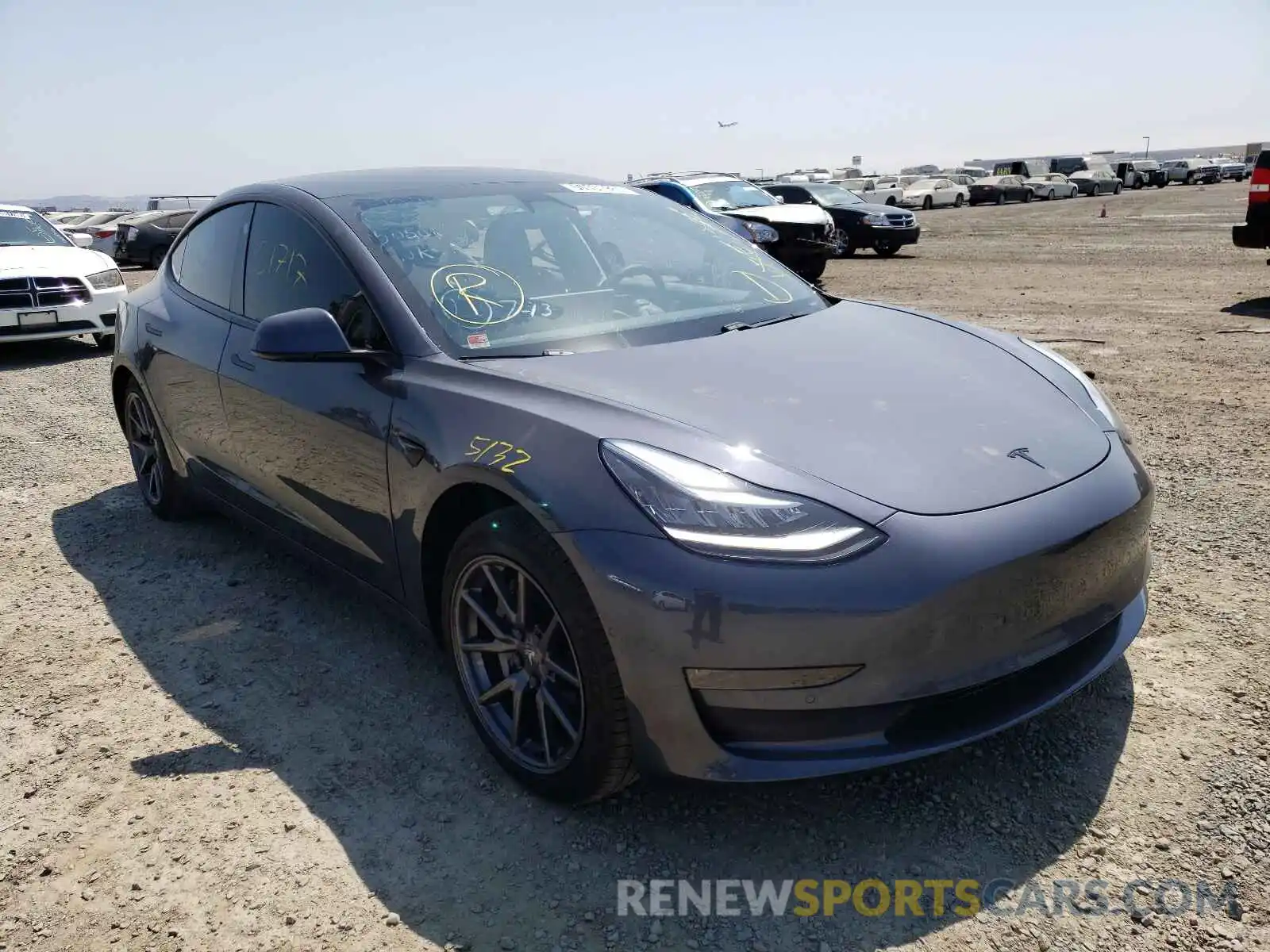 1 Photograph of a damaged car 5YJ3E1EB0LF735050 TESLA MODEL 3 2020