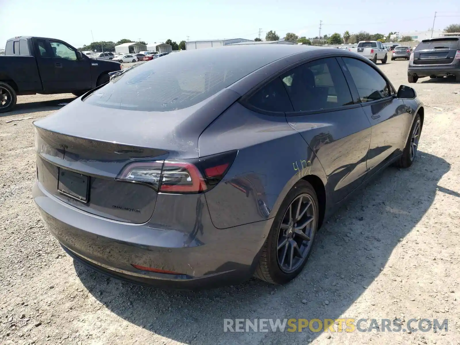 4 Photograph of a damaged car 5YJ3E1EB0LF735050 TESLA MODEL 3 2020